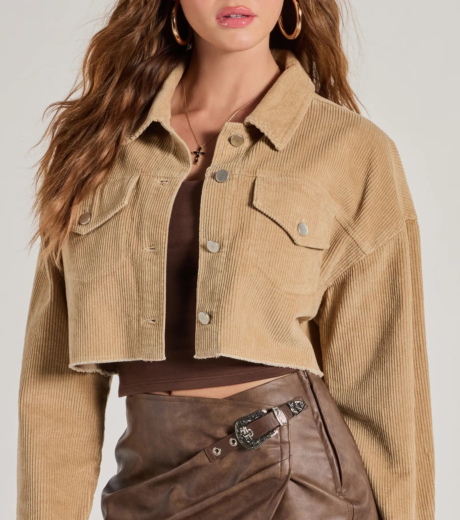 Premium Corduroy Cropped Jacket - Ultimate Style Upgrade