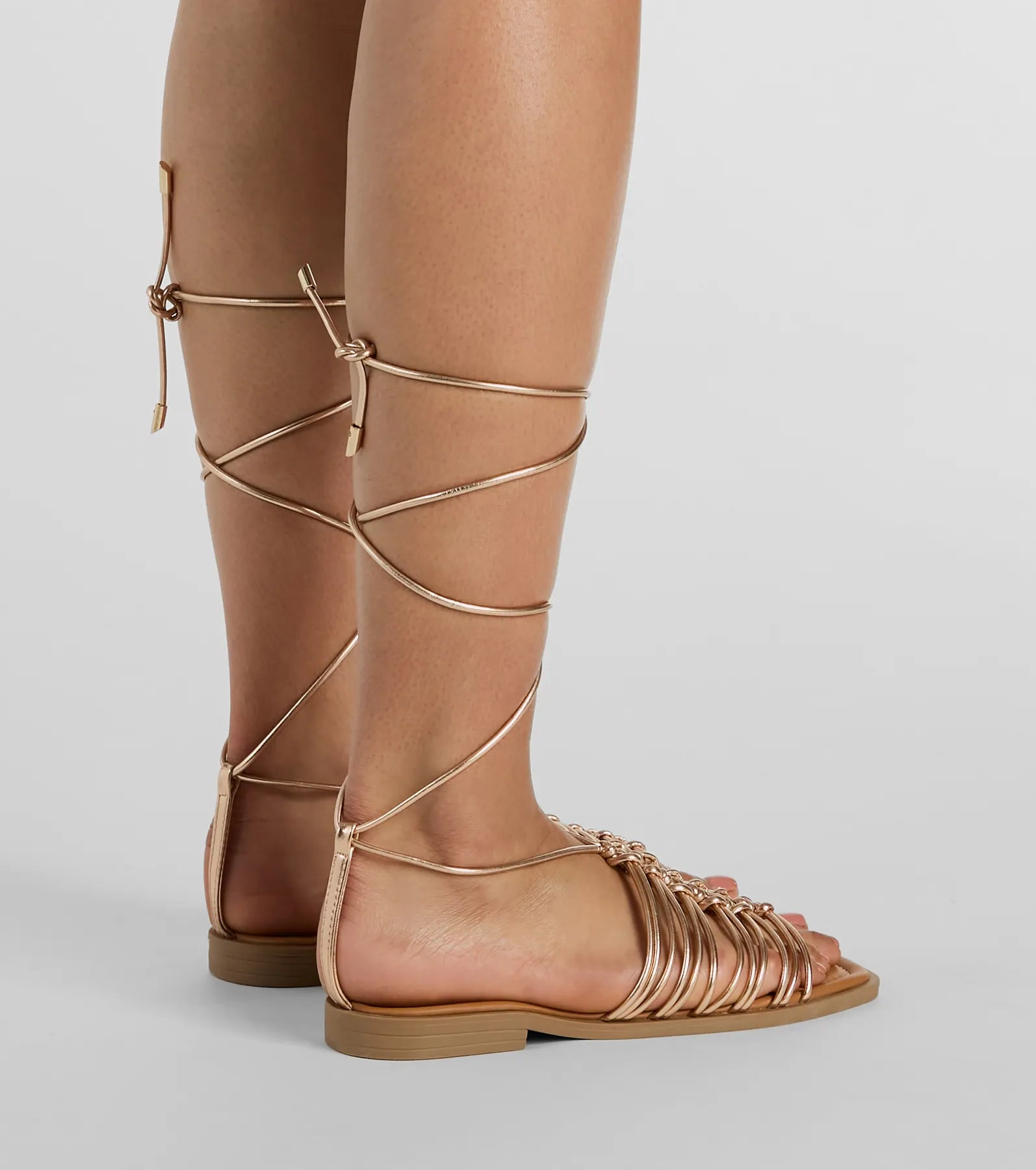 Ultimate Cute Trek Strappy Lace-Up Flat Sandals - Upgrade Your Style