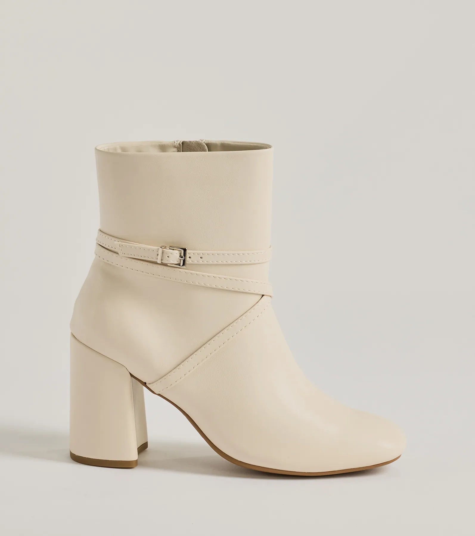 Ultimate Chic Strappy Faux Leather Booties