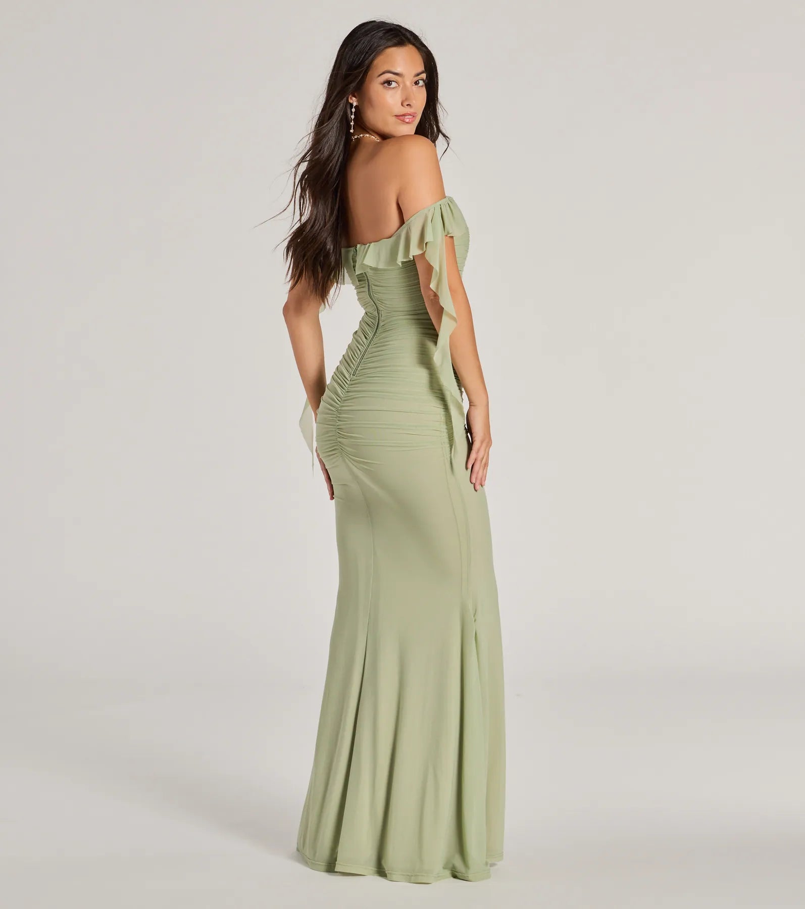 Premium Deyna Off-The-Shoulder Mermaid Gown