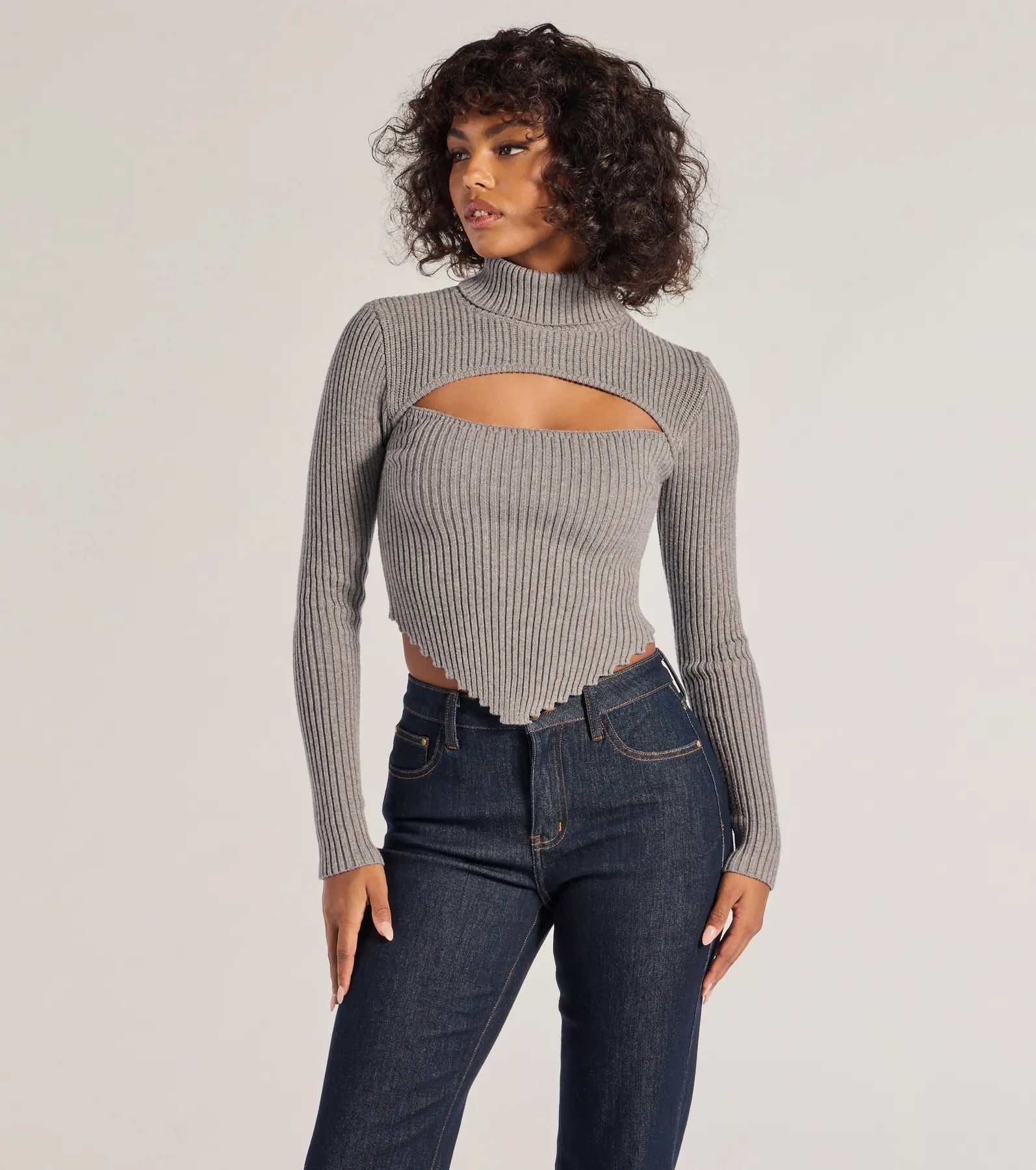 Ultimate Chic Muse Ribbed Knit Crop Top