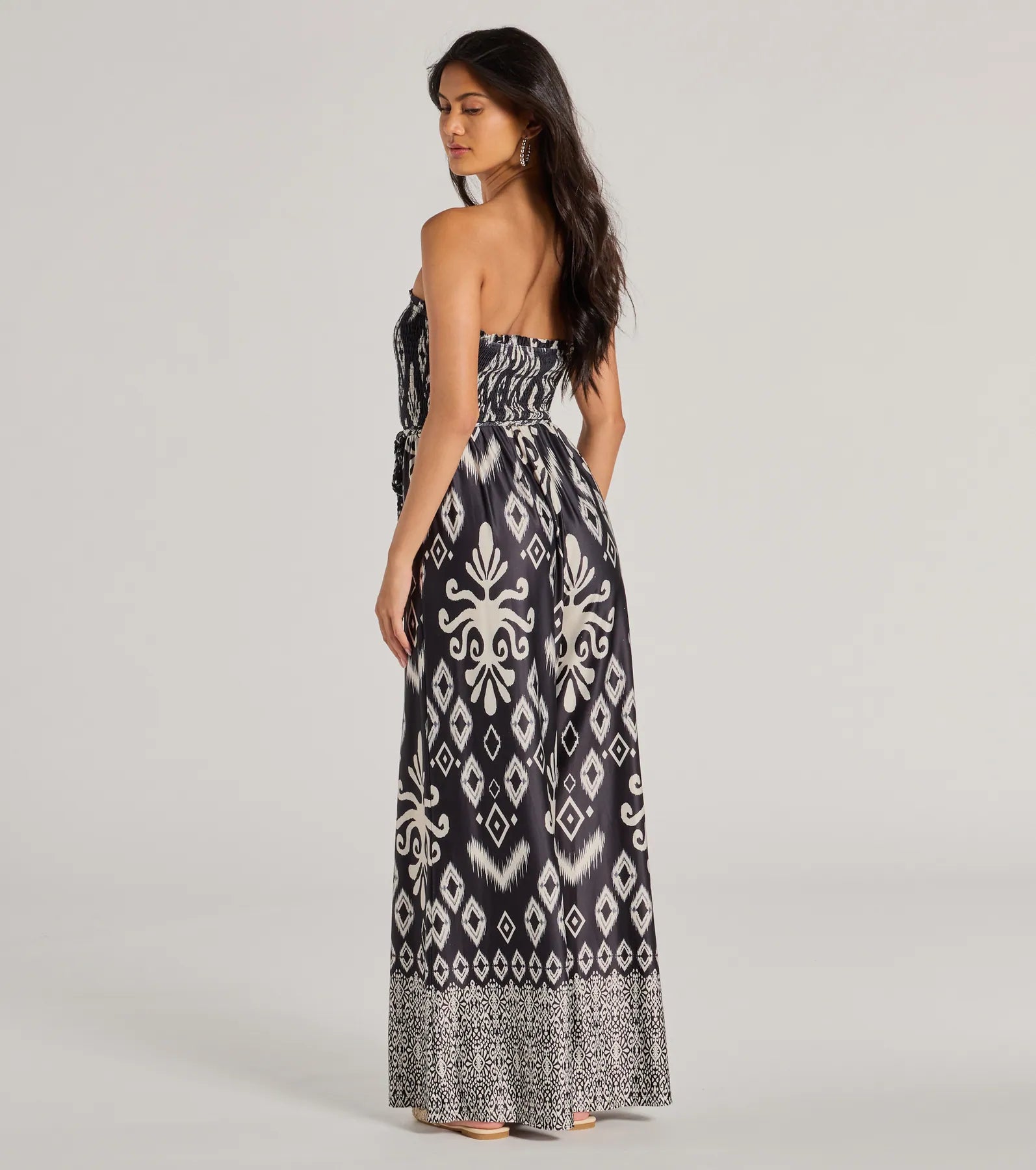 Ultimate Boho Chic Strapless Wide-Leg Jumpsuit - Premium Summer Style