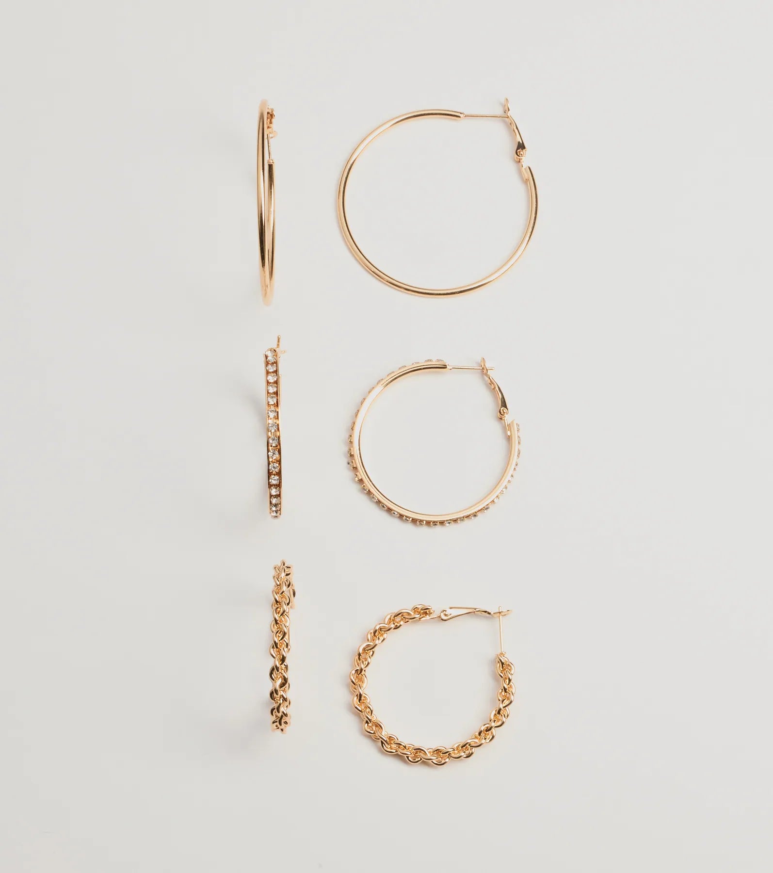 Ultimate Glam Hoop Earrings Set - Perfect Balance Collection