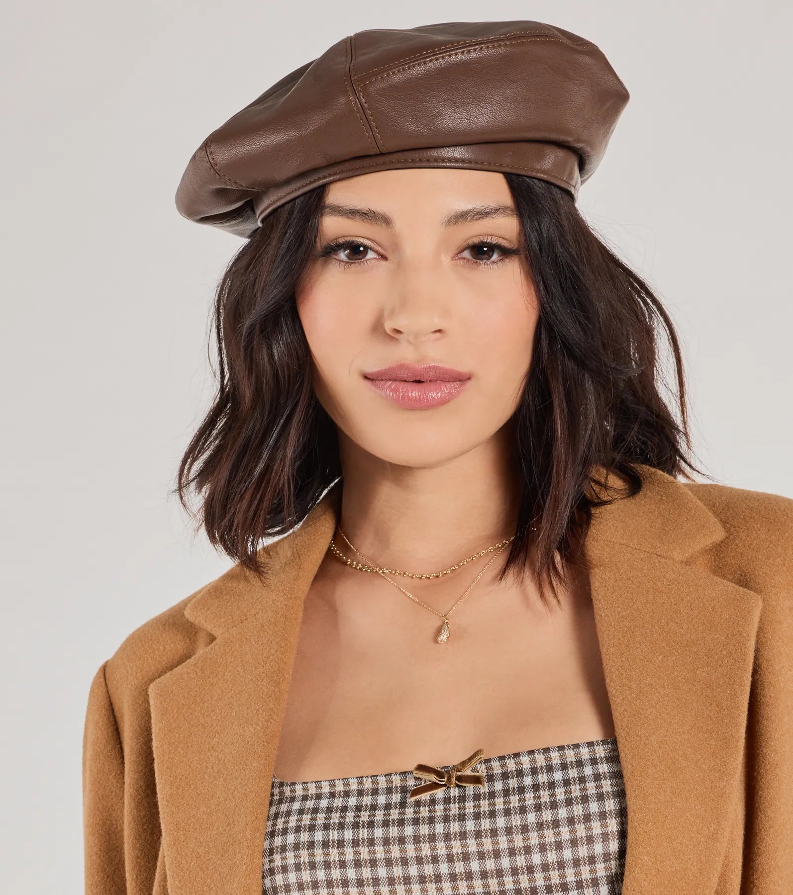 Ultimate Parisian Chic Faux Leather Beret