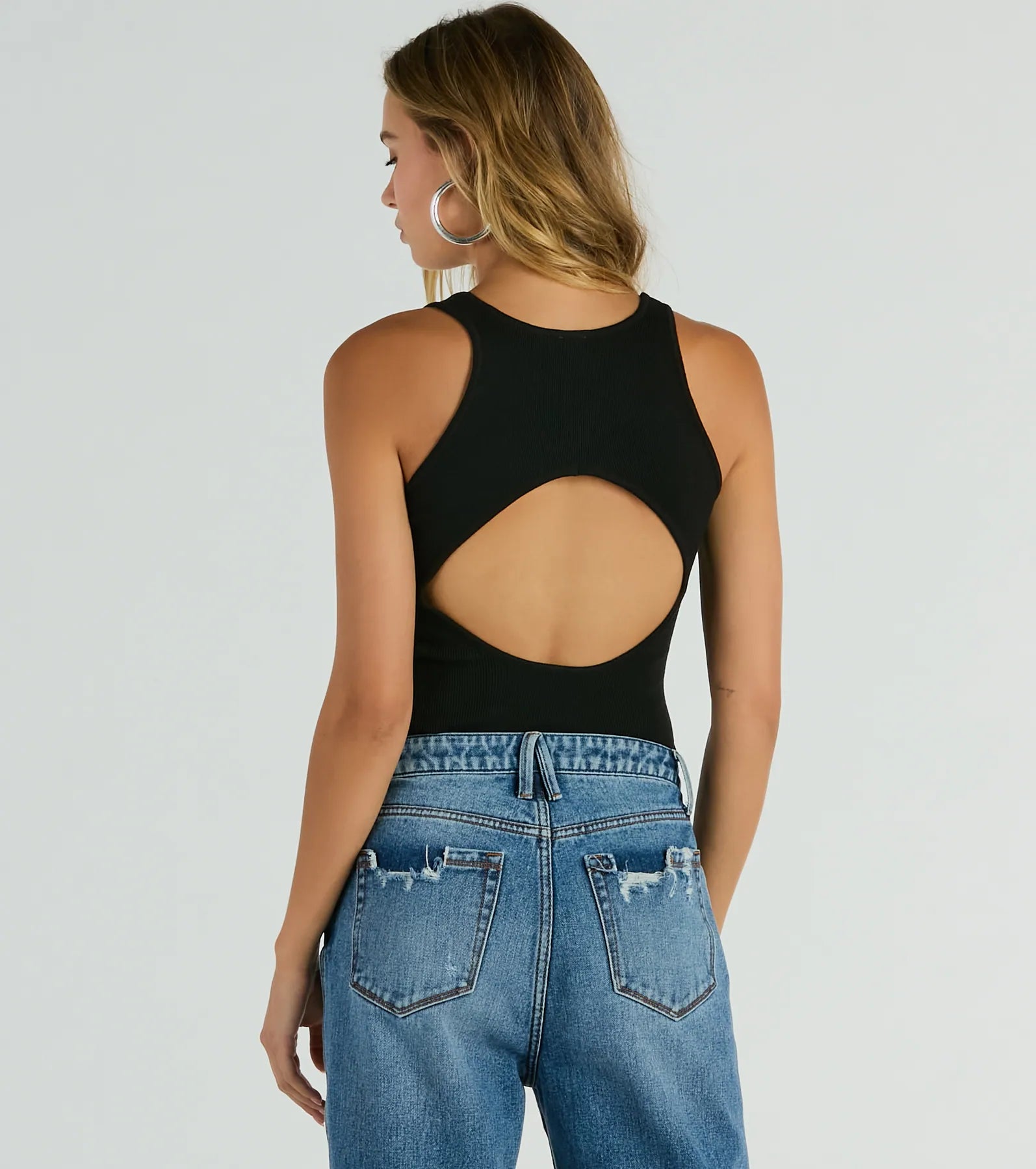 Ultimate Sleeveless Cutout Back Bodysuit - Sexy & Chic