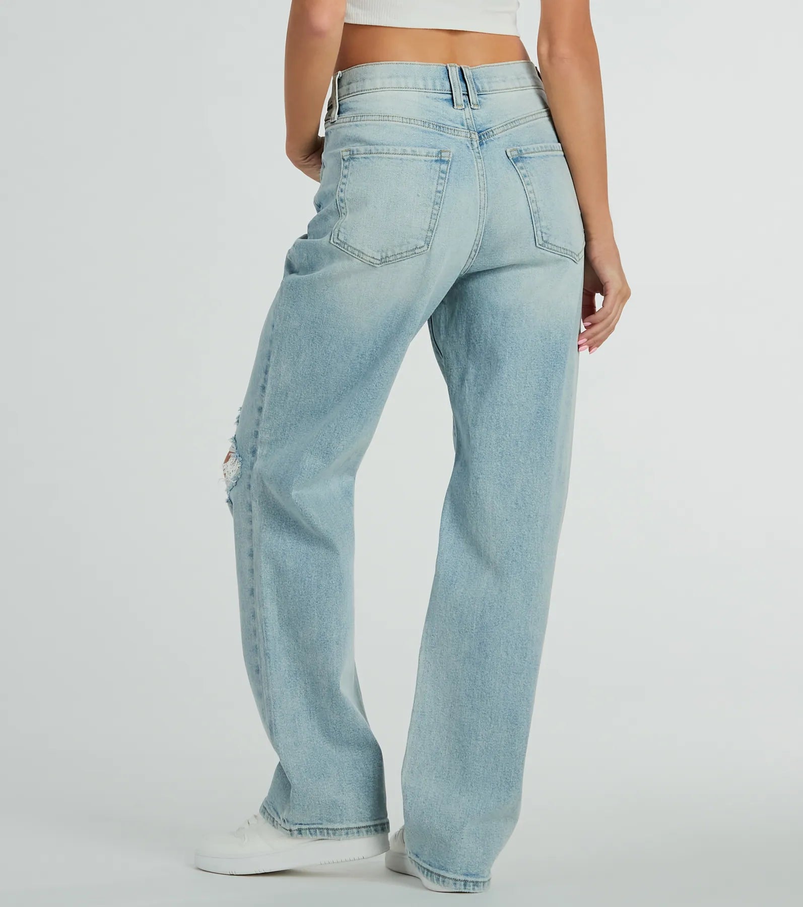 Ultimate High-Rise Boyfriend Jeans - Premium Distressed Denim