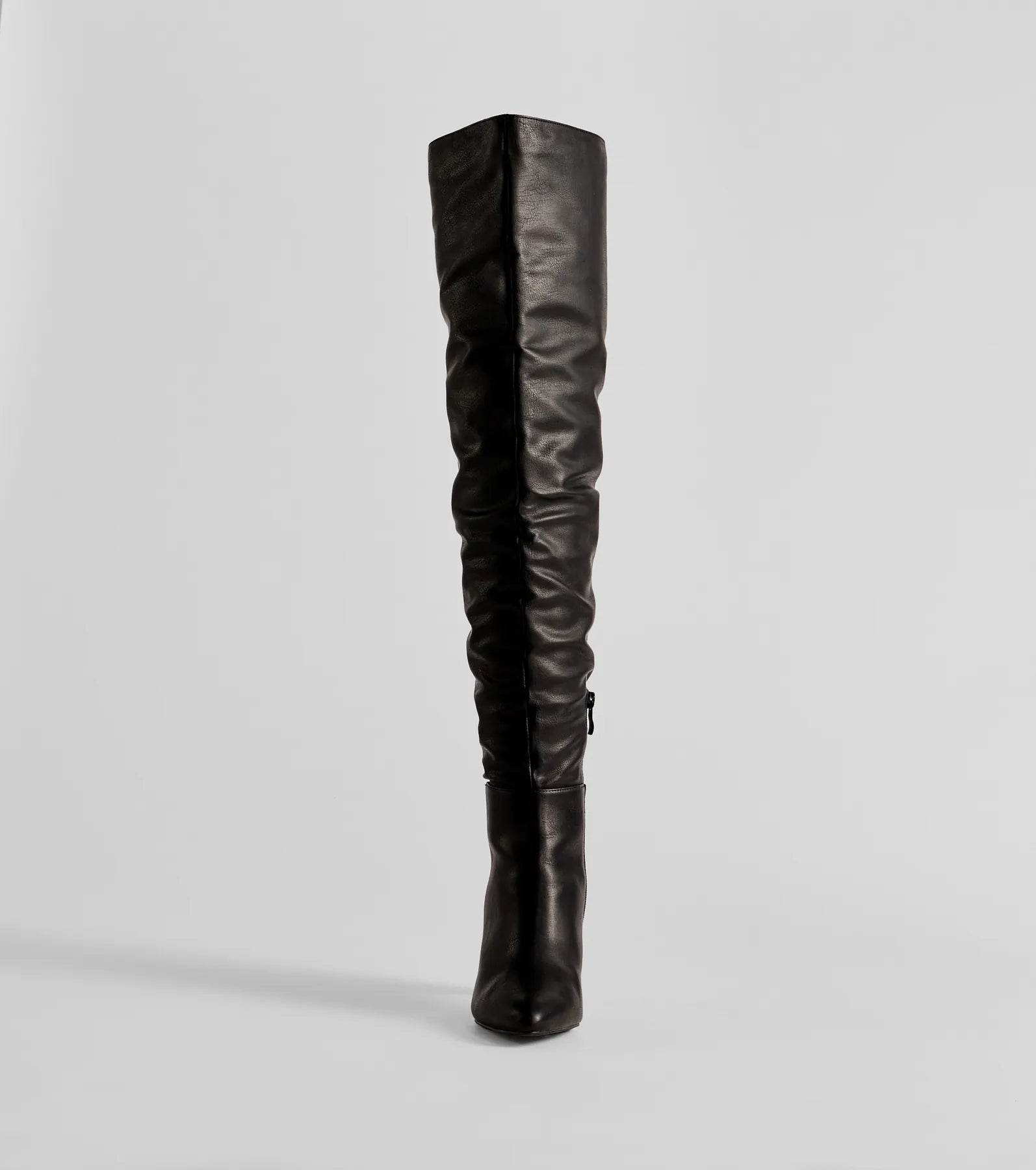 Ultimate Strut Faux Leather Over-The-Knee Boots - Trendy & Comfortable