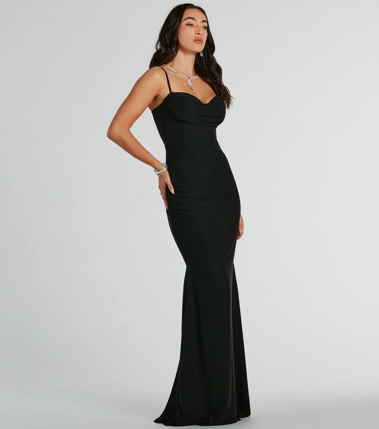 Deana Premium Mesh Corset Mermaid Gown - Ultimate Elegance