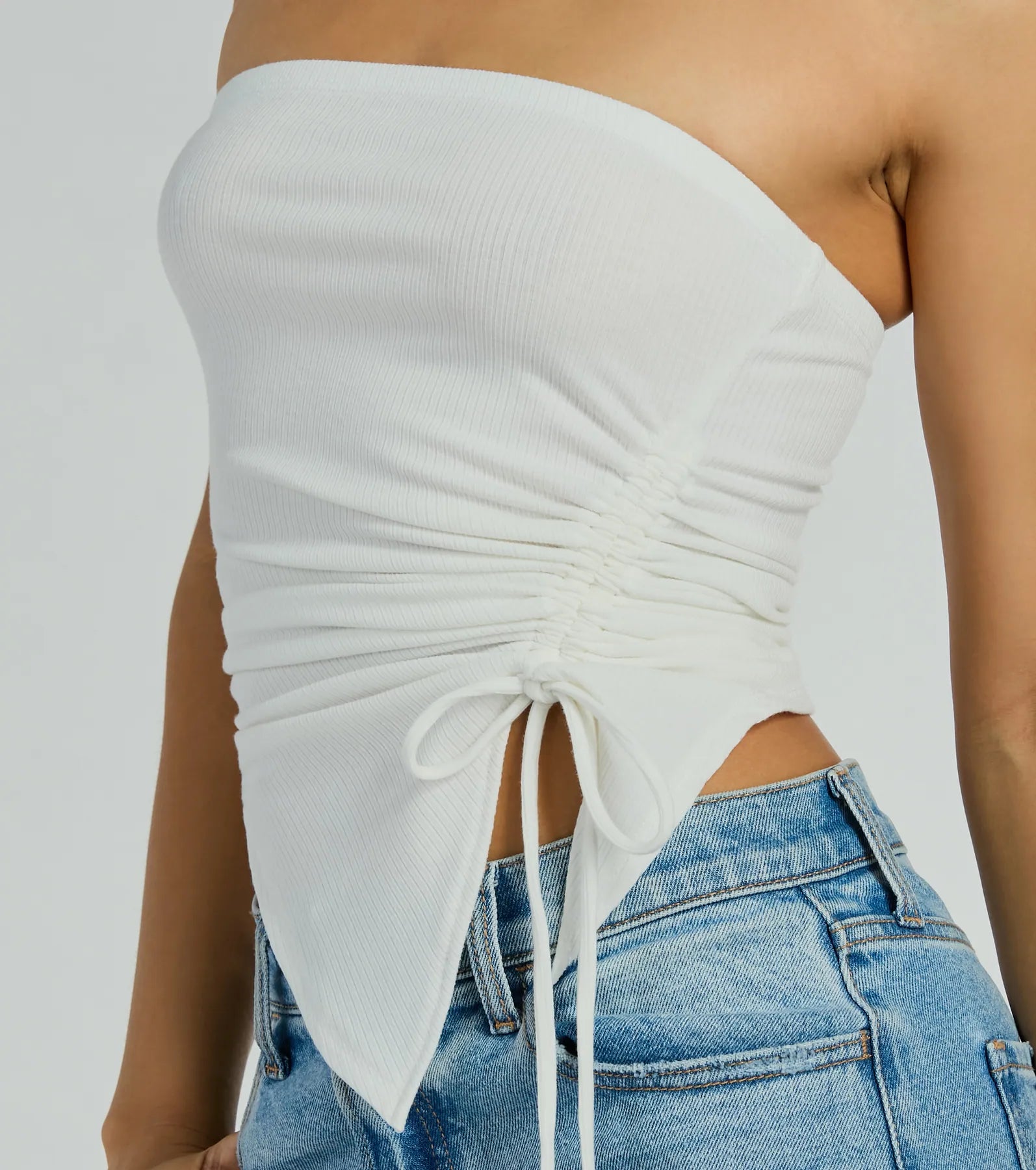 Ultimate Strapless Crop Top - Effortless Elegance