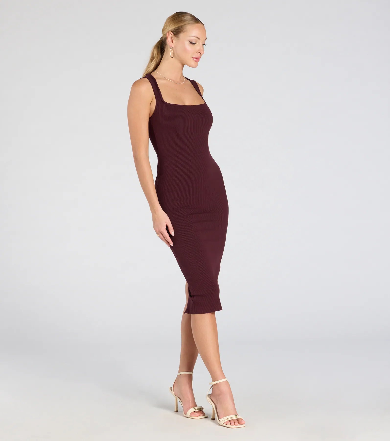 Premium Contemporary Sleek Bodycon Midi Dress - Ultimate Style Upgrade