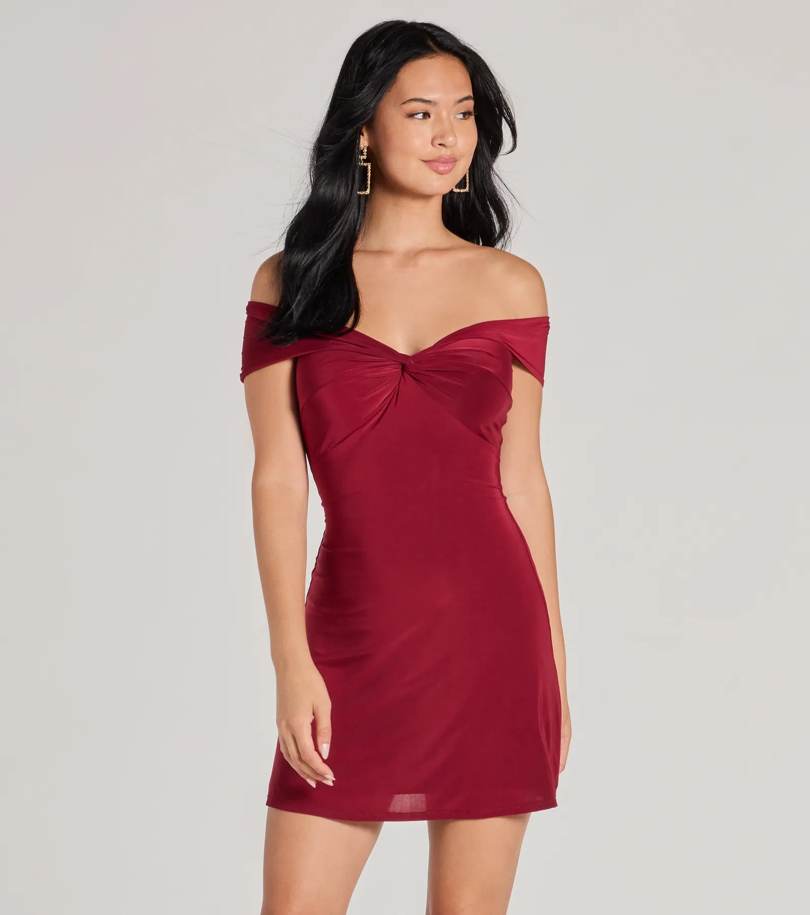 Ultimate Chic Off-The-Shoulder A-Line Mini Dress - Premium Style Upgrade