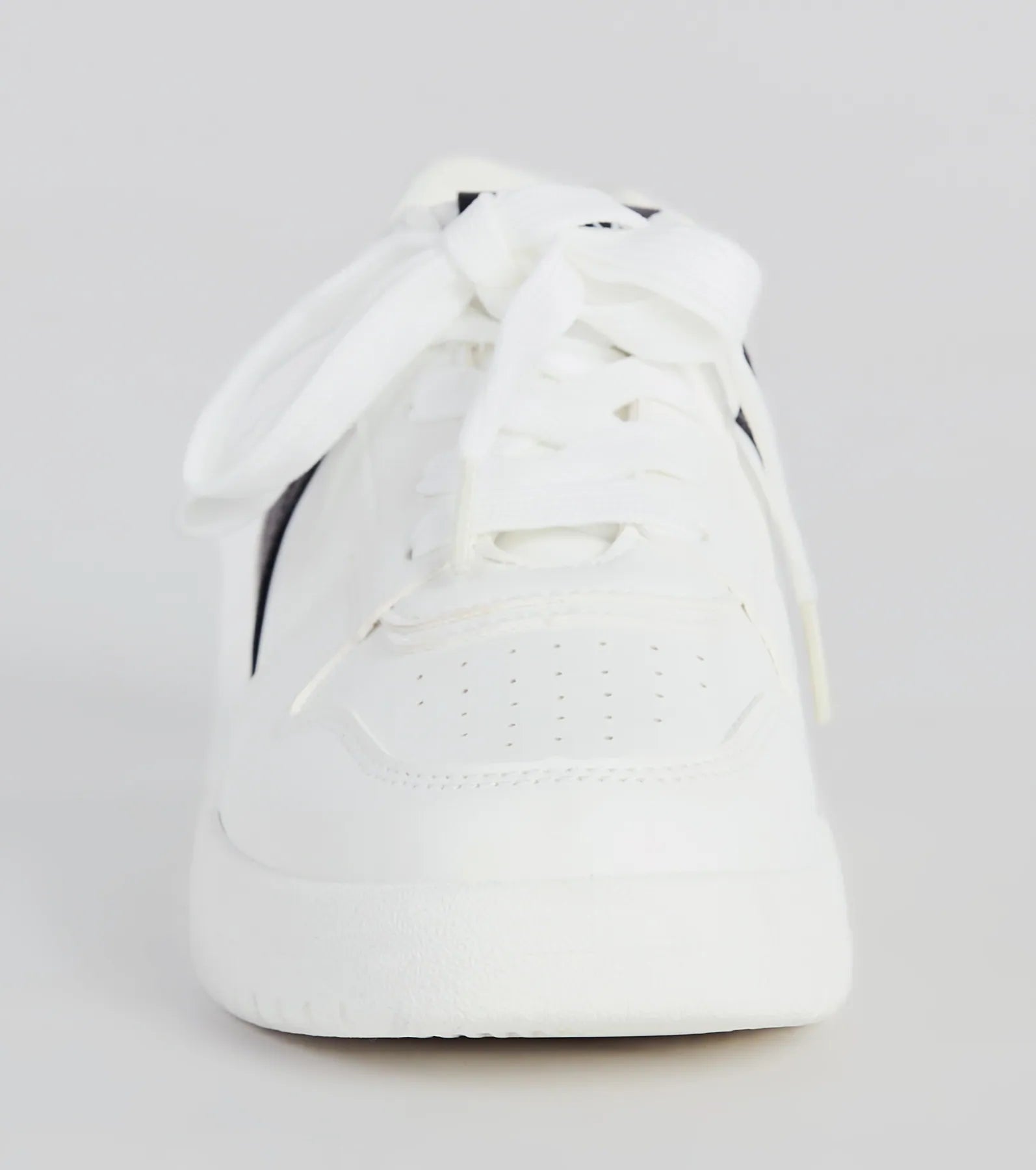 Ultimate Contrast Trim Faux Leather Sneakers - Upgrade Your Style