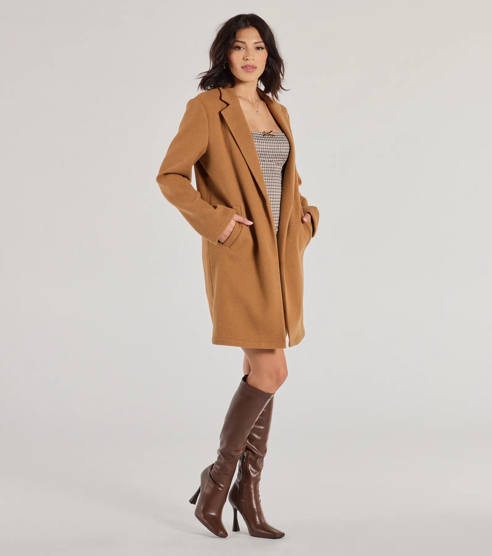 Premium Faux Wool Trench Coat - Ultimate Fall & Winter Style