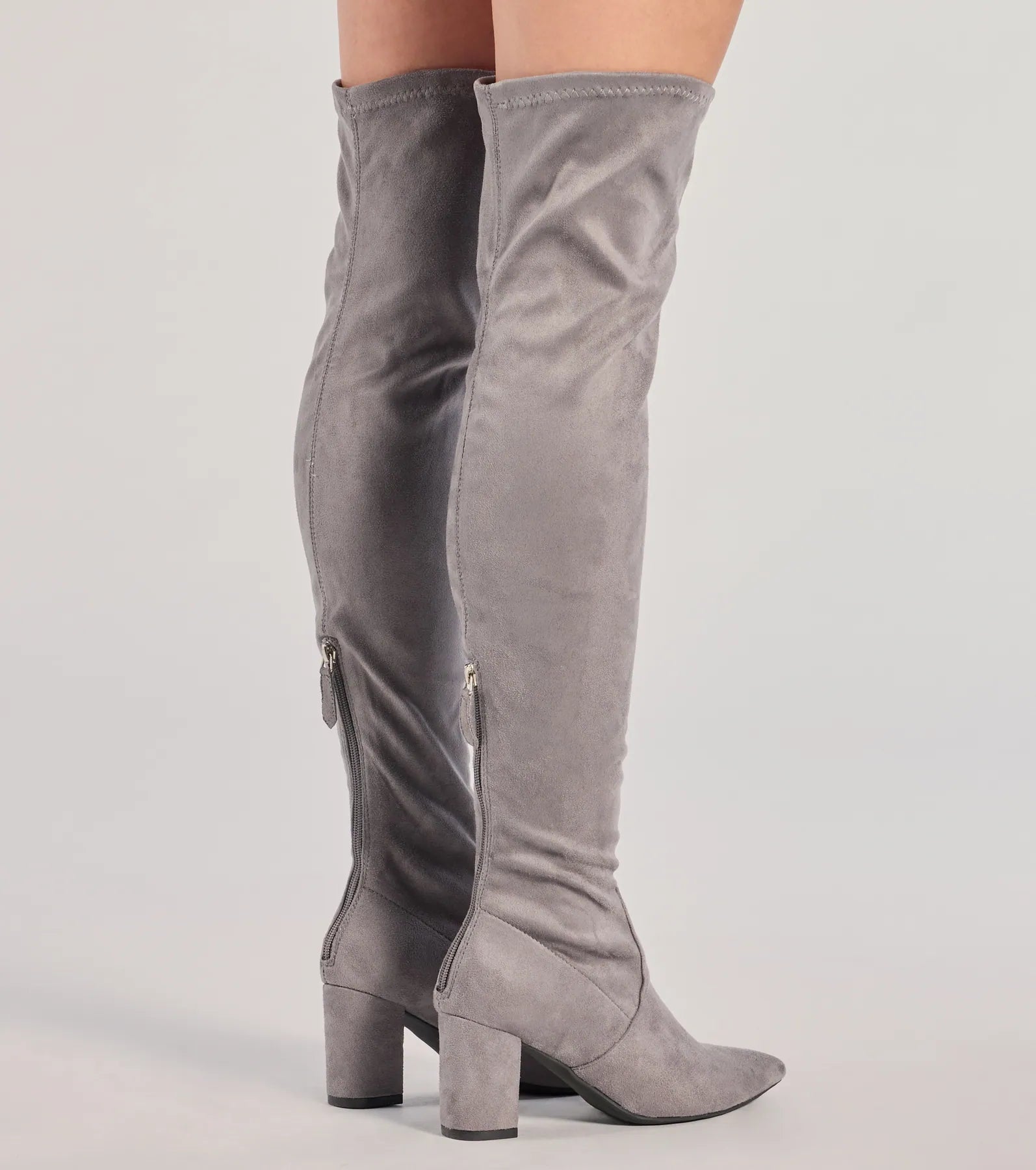 Premium Faux Suede Over-The-Knee Boots - Ultimate Style & Comfort