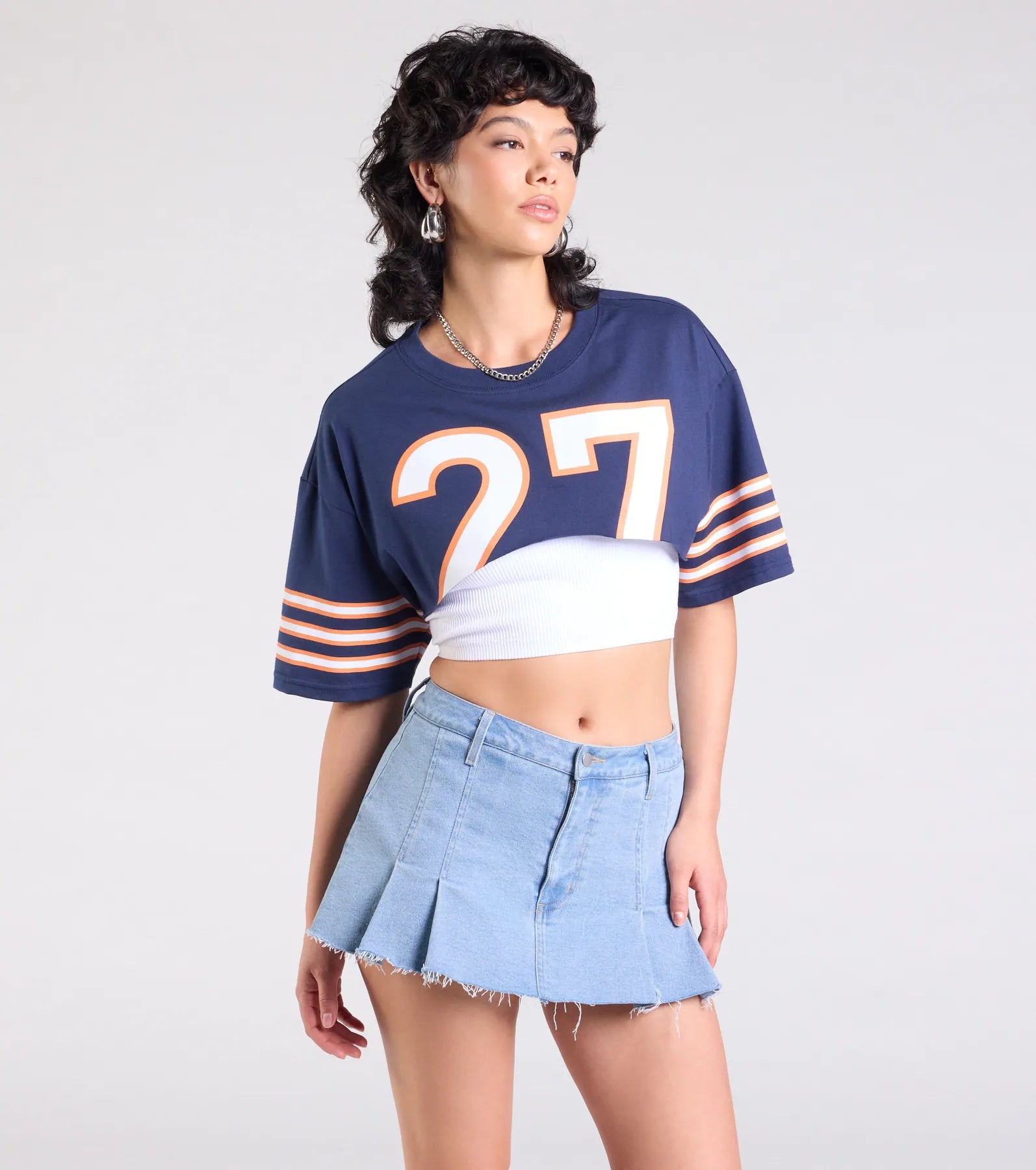 Ultimate Varsity Graphic Crop Tee - Go Team Edition