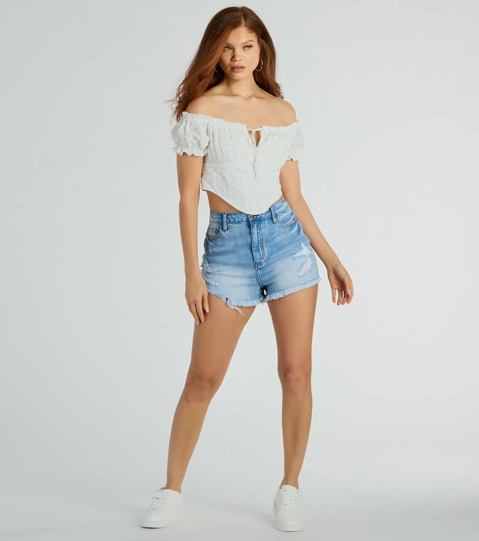 Ultimate Summer Chic Off-The-Shoulder Corset Top