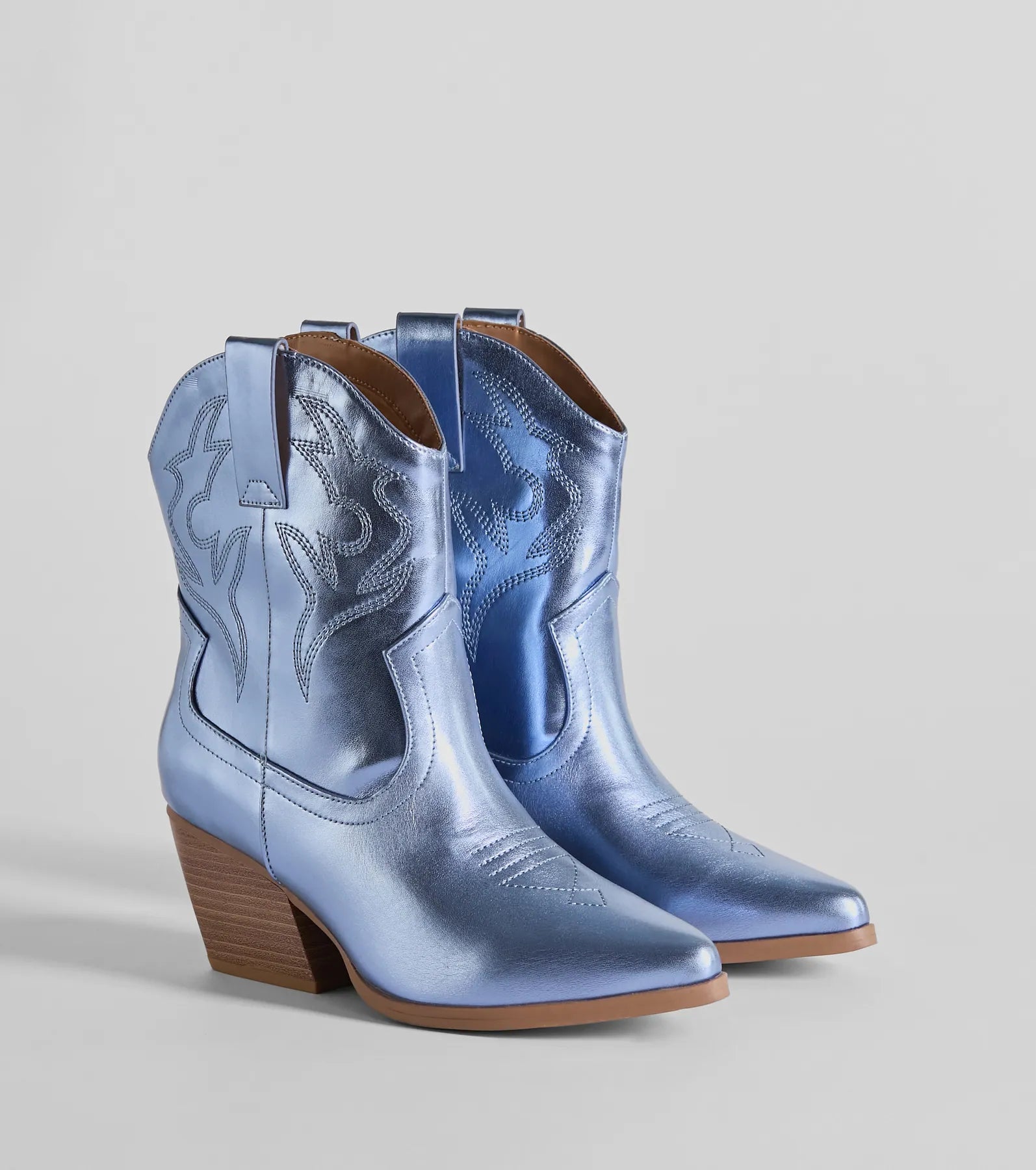 Ultimate Glow Up Cowgirl Metallic Booties