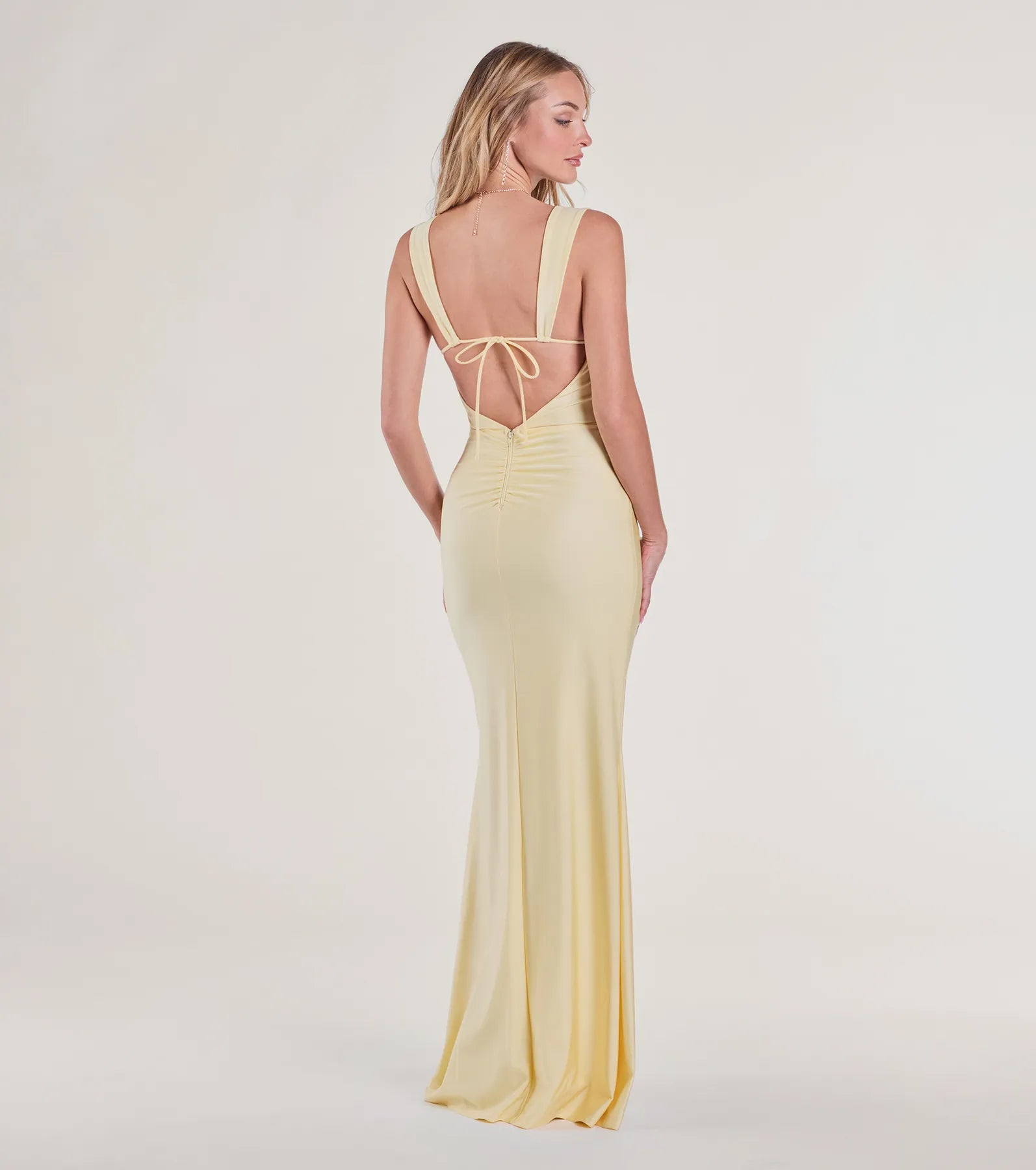 Ultimate Irene Open Back Formal Dress - Premium Column Silhouette