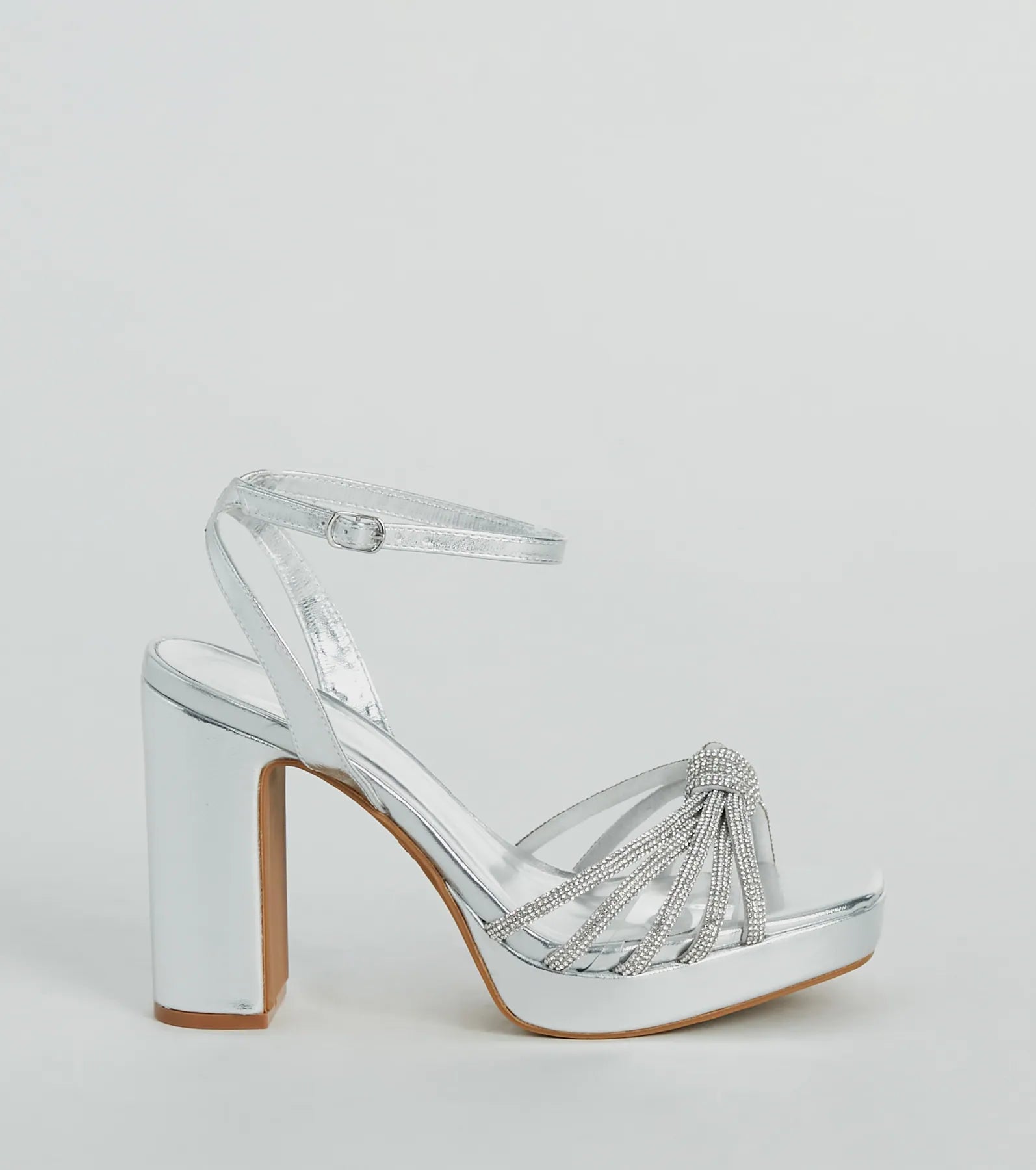 Ultimate Glam Rhinestone Metallic Heels - Shine All Night