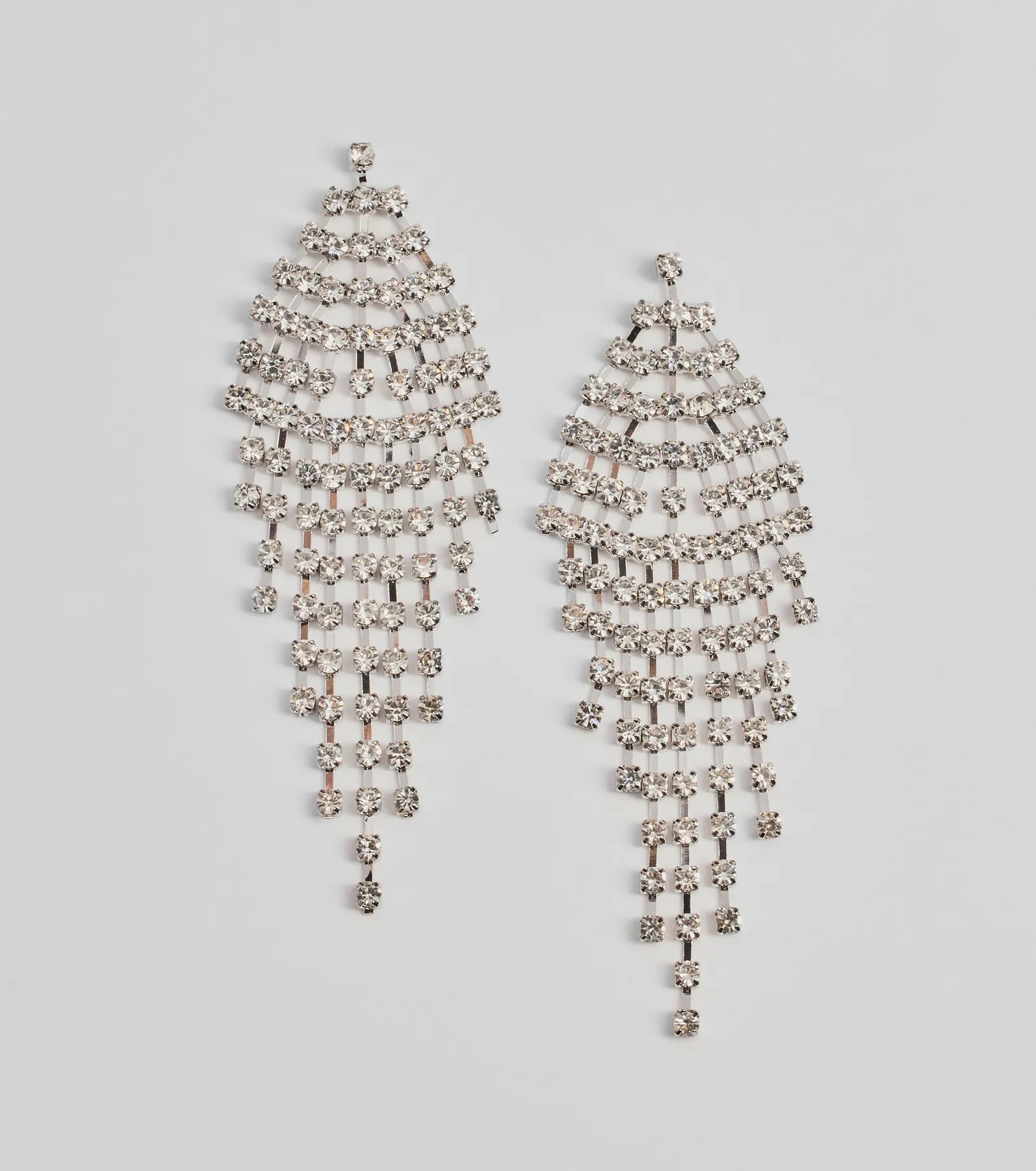 Ultimate Vintage Glam Rhinestone Fringe Earrings - Premium Elegance