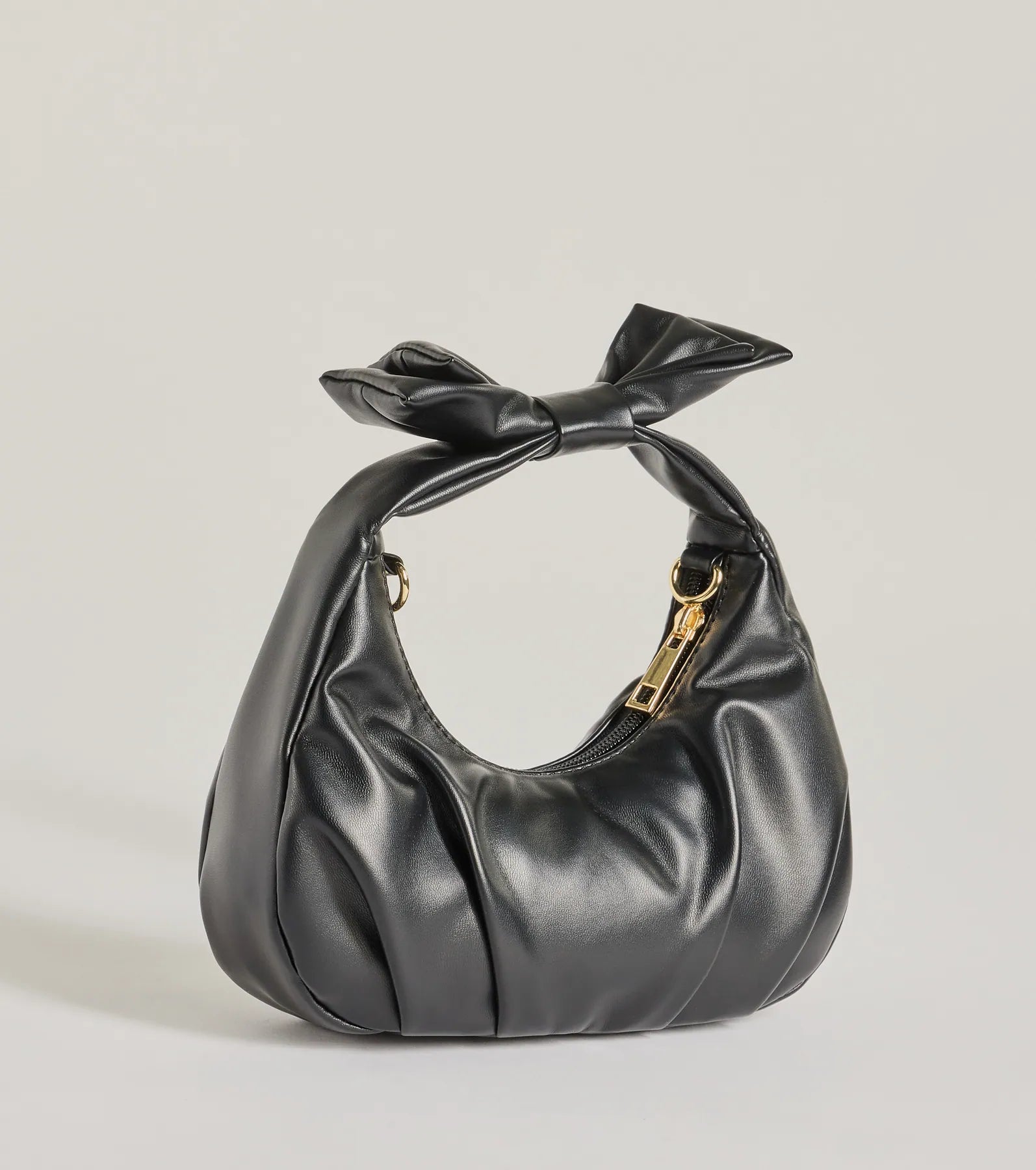 Premium Chic Muse Faux Leather Bow Handbag - Ultimate Style Upgrade