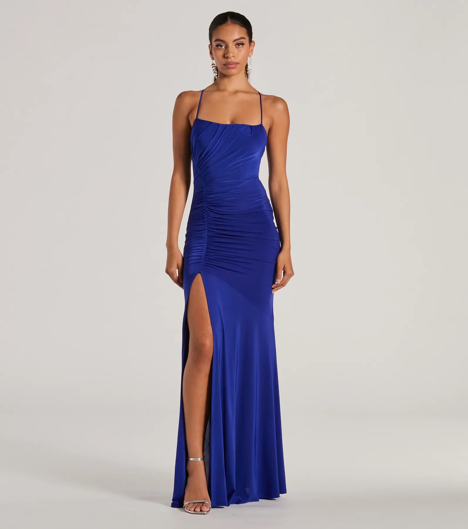 Candace Premium Lace-Up Mermaid Evening Gown