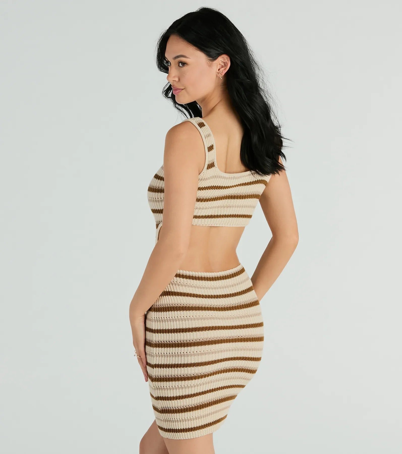 Ultimate Summer Style: Striped Ribbed Knit Mini Dress