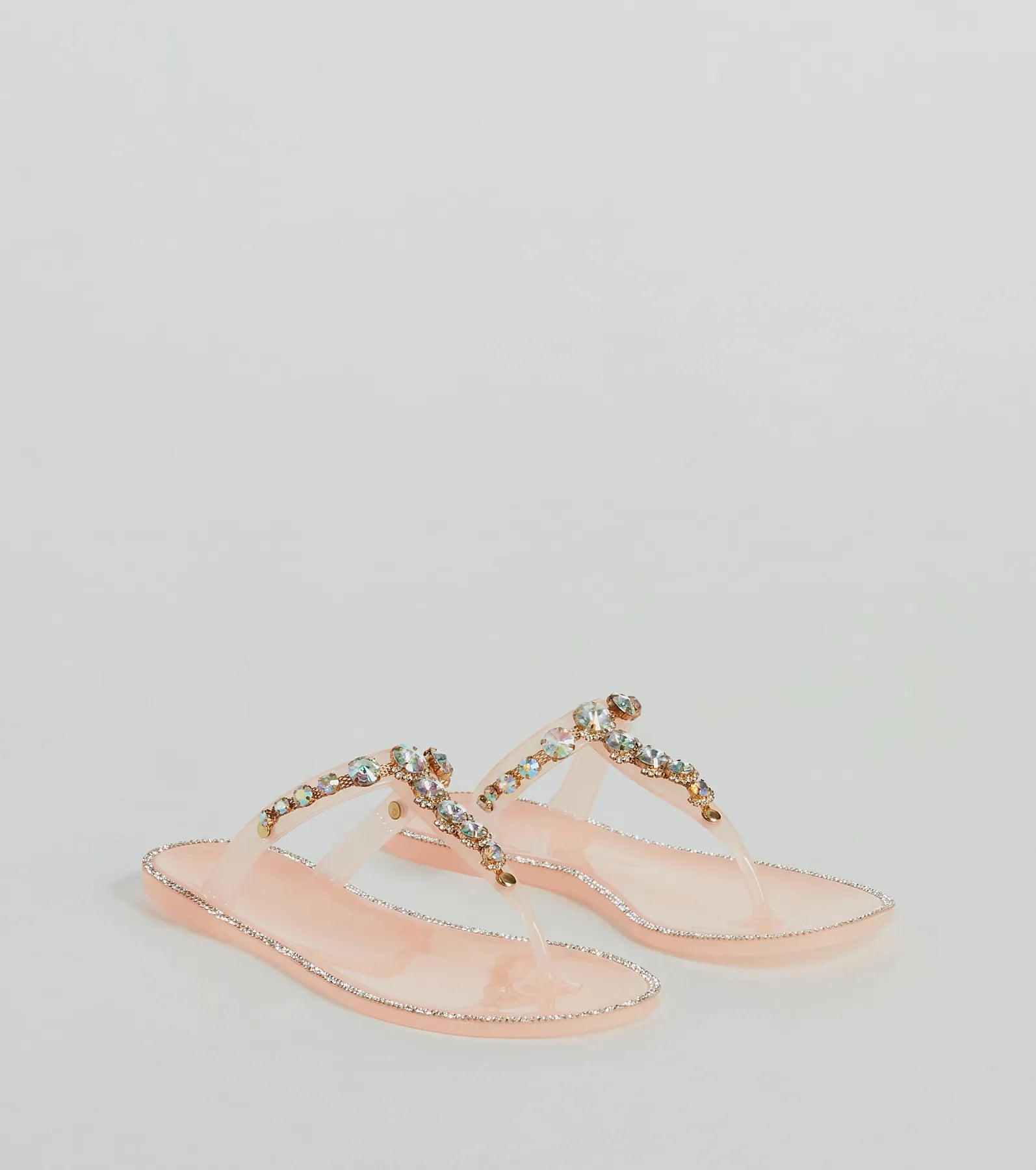 Premium Glam Gemstone Jelly Sandals - Ultimate Summer Sparkle