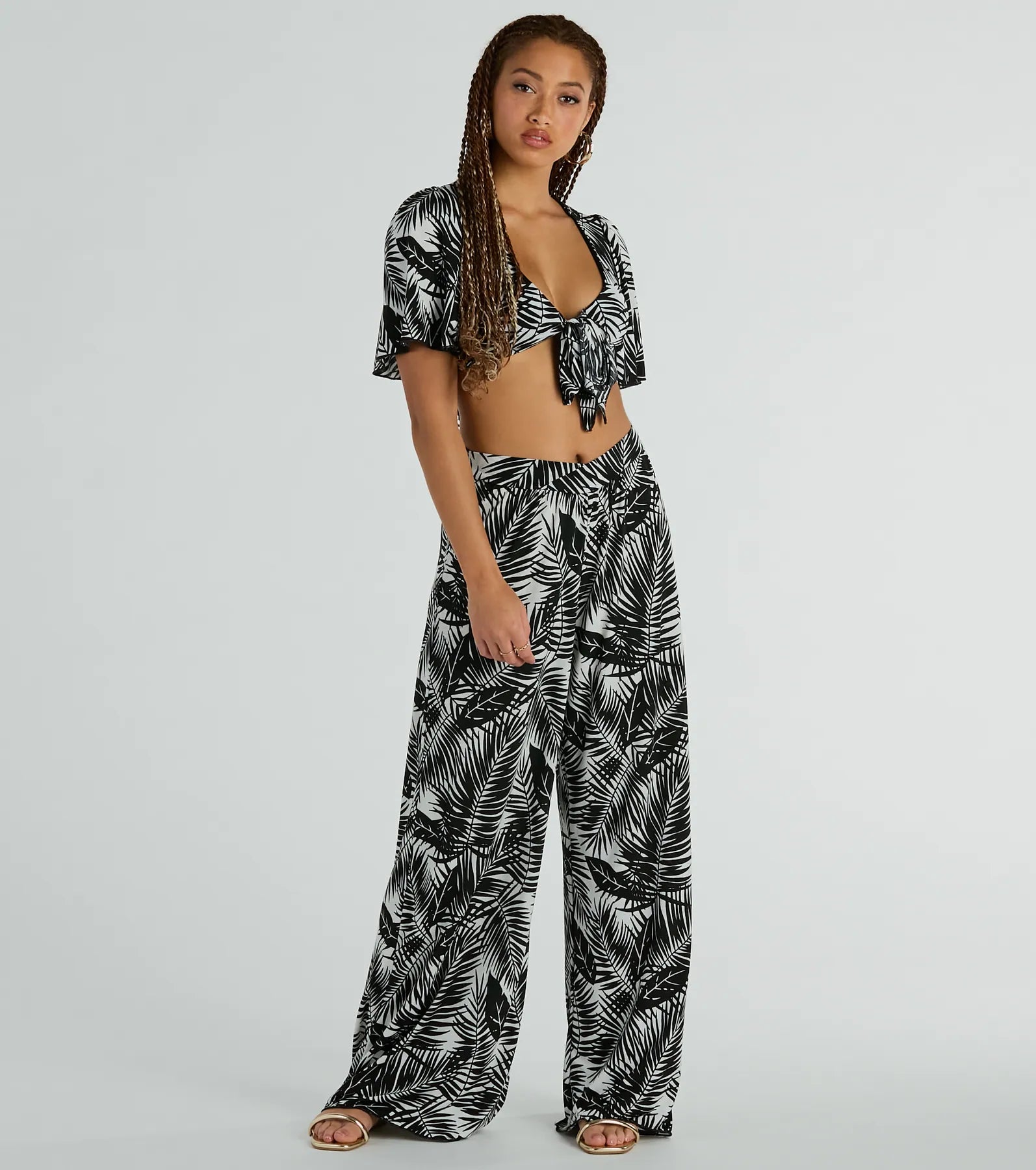 Ultimate Tropical Paradise High Rise Palazzo Pants