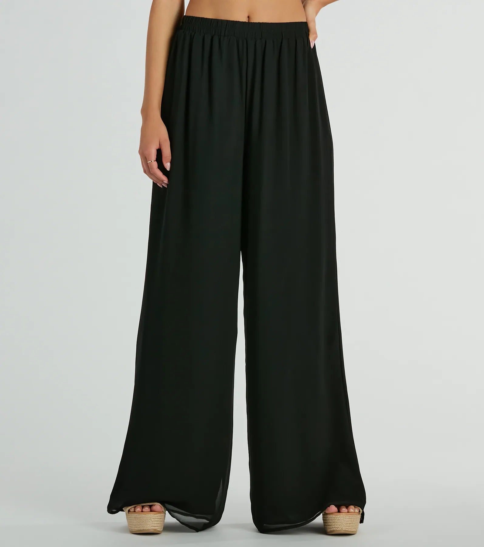 Ultimate Elegance Chiffon Palazzo Pants