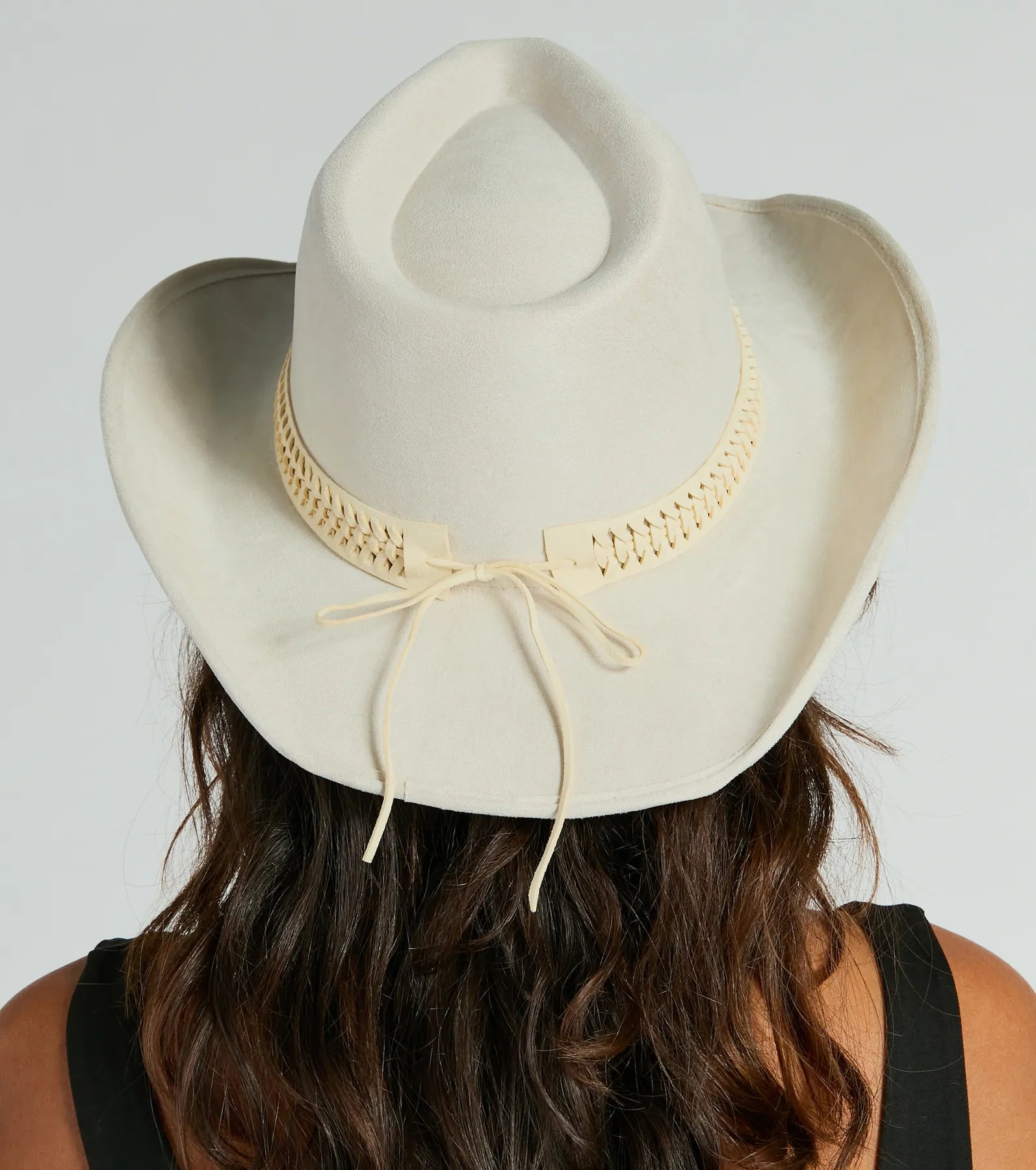 Premium Faux Suede Cowboy Hat with Braided Accent – Ultimate Western Style