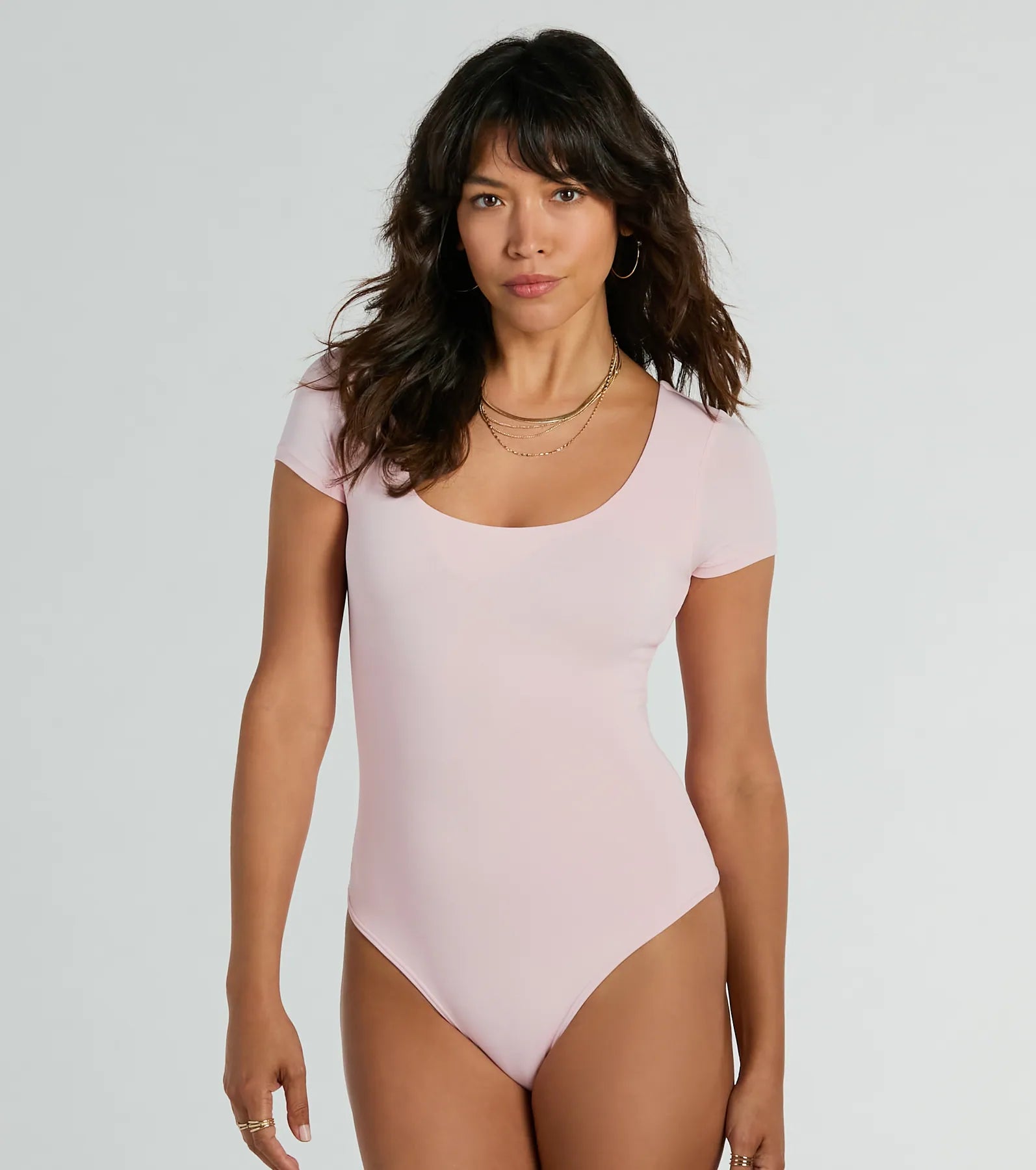 Ultimate Smooth Silhouette Scoop Neck Bodysuit - Seamless Everyday Essential