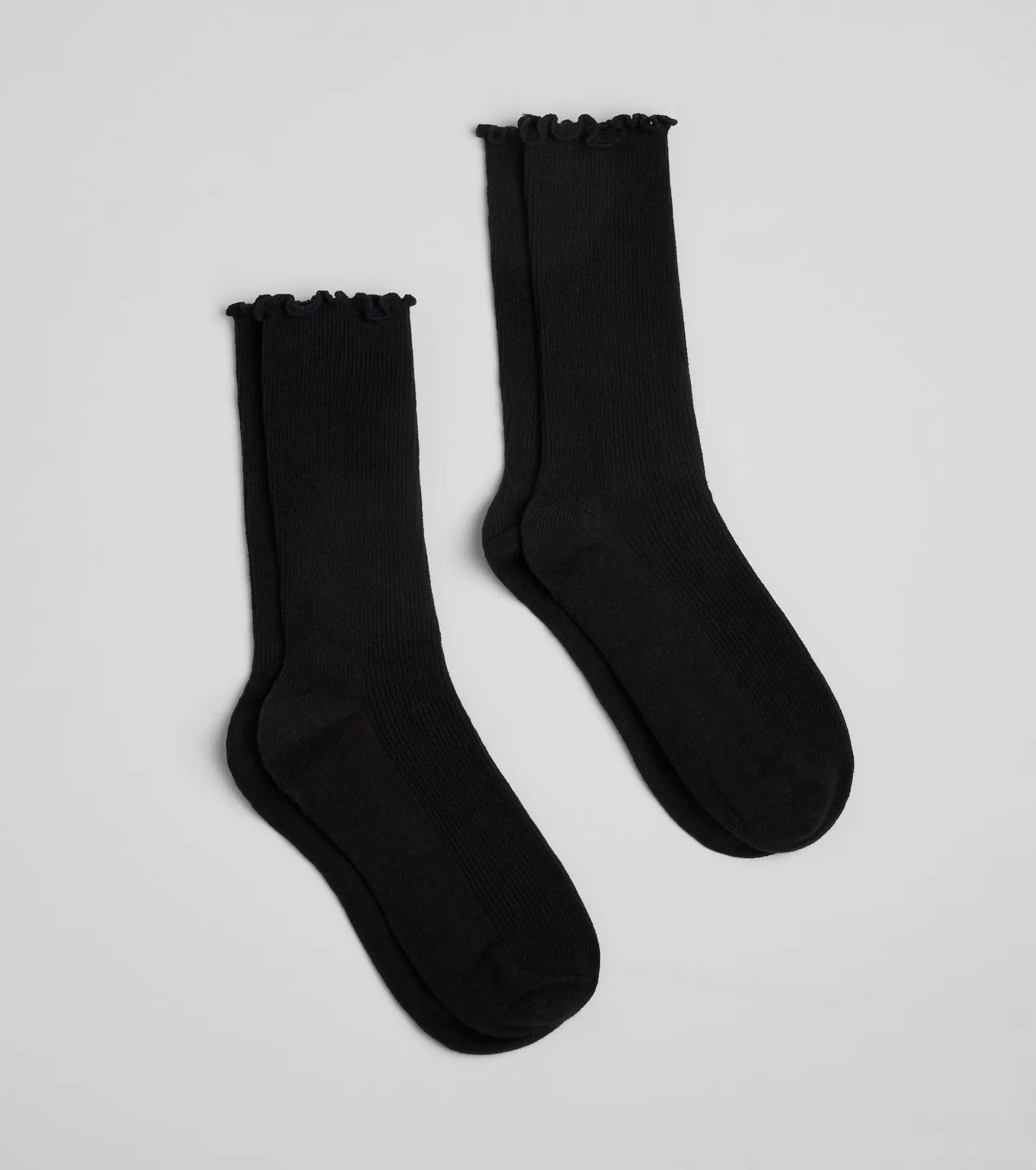 Ultimate Style Duo: Premium Ruffle Trim Socks