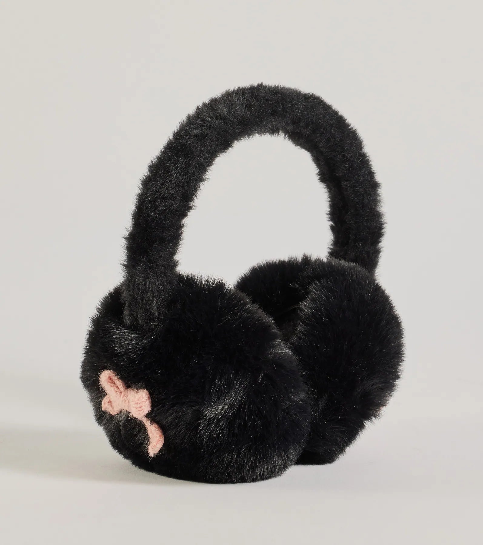 Premium Faux Fur Earmuffs with Adorable Bow Details
