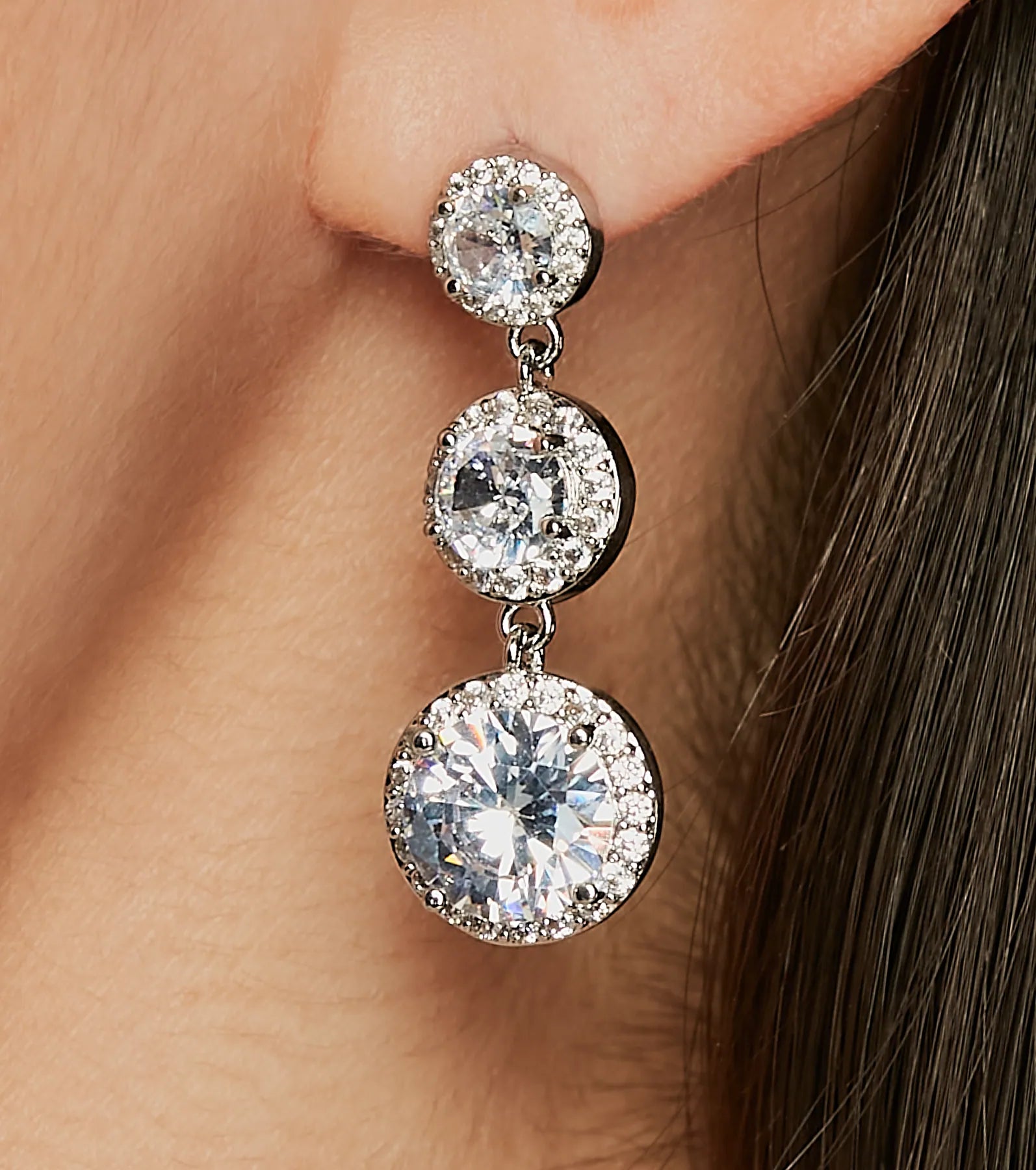 Ultimate Luxe Linear Rhinestone Earrings - Premium Elegance