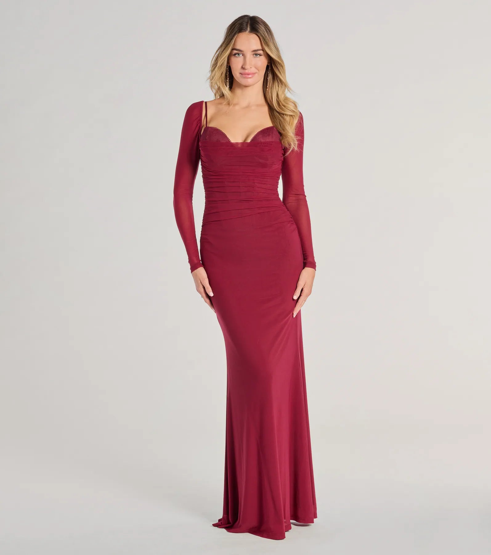 Premium Kennedy Long Sleeve Corset Mermaid Gown for Elegant Evenings