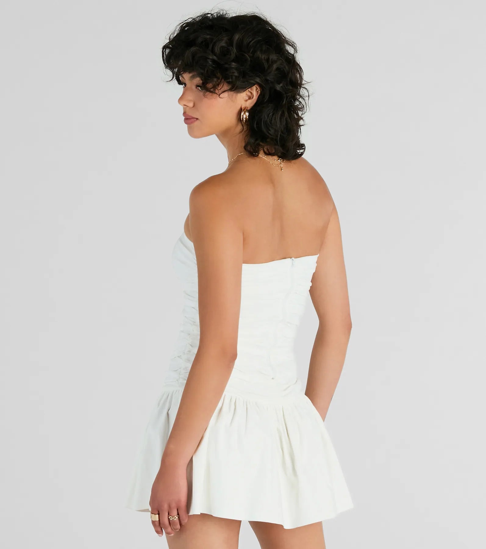 Ultimate Charm Strapless Mini Skater Dress - Premium Fit & Style