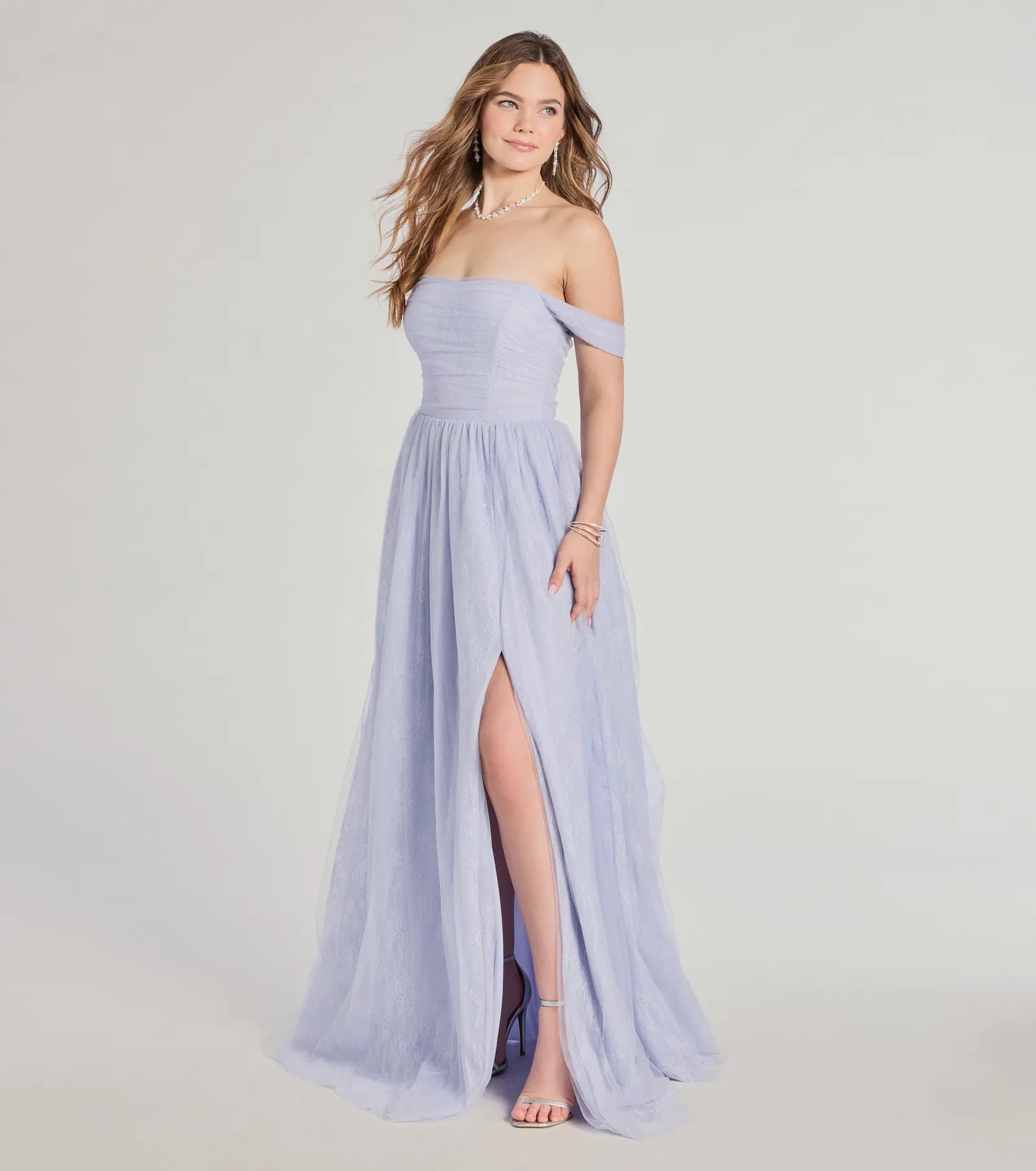 Ultimate Raelynn Off-The-Shoulder Lace Ball Gown - Premium Elegance