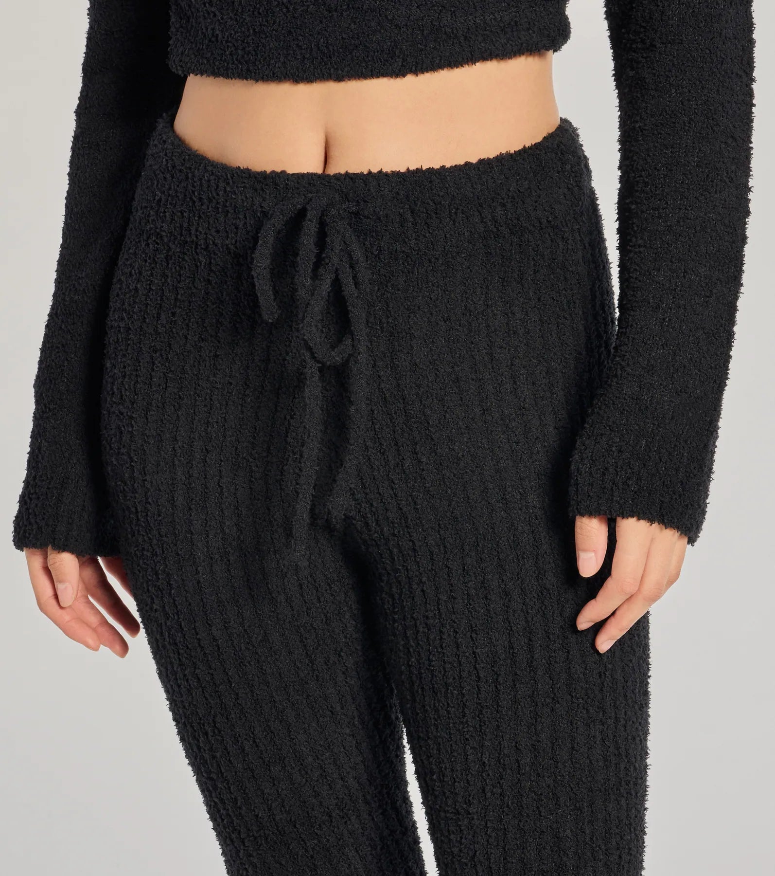 Ultimate Cozy Life Chenille Knit Tie-Waist Joggers – Soft & Stylish