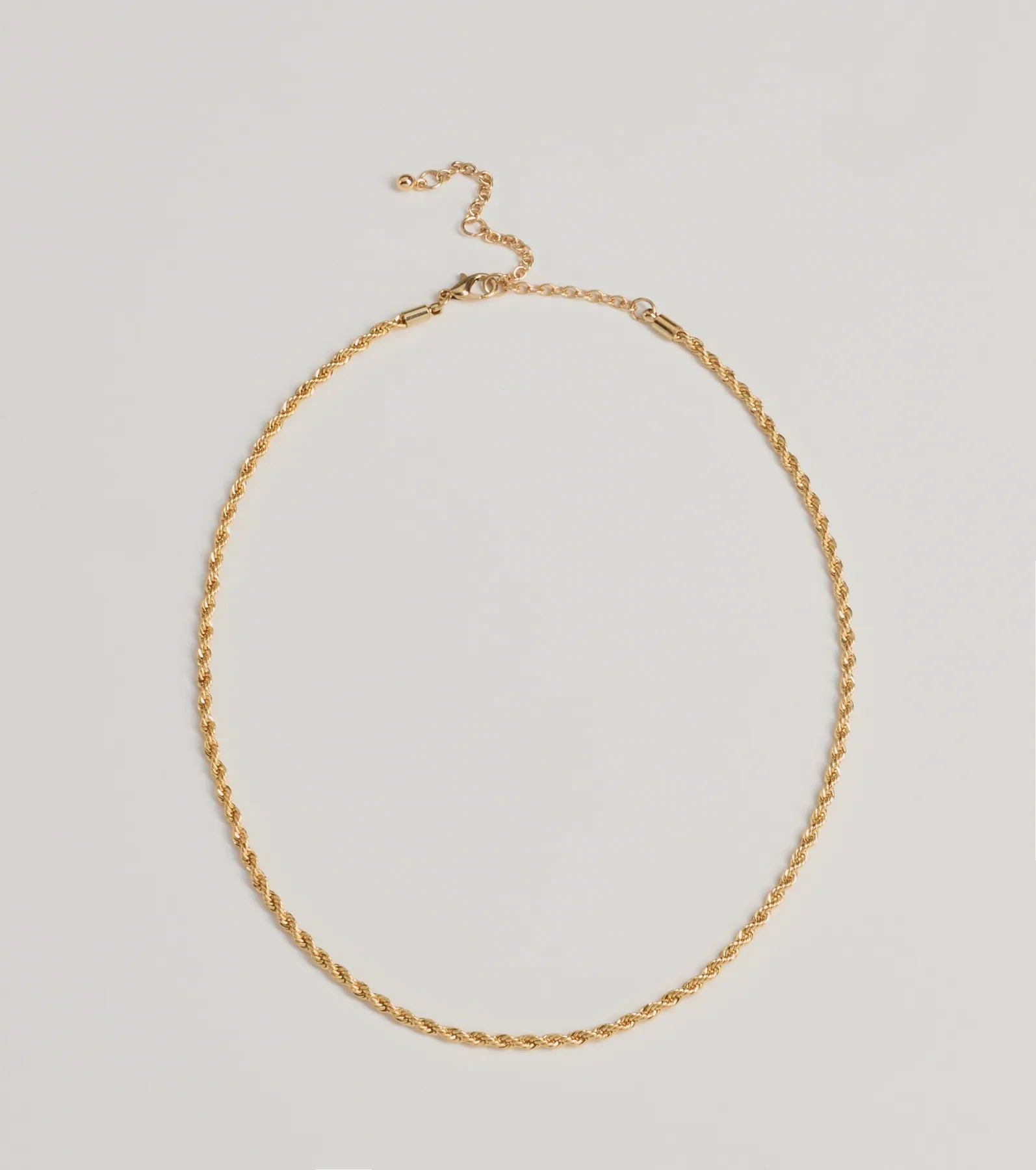 Premium Bold Twist Metal Chain Necklace