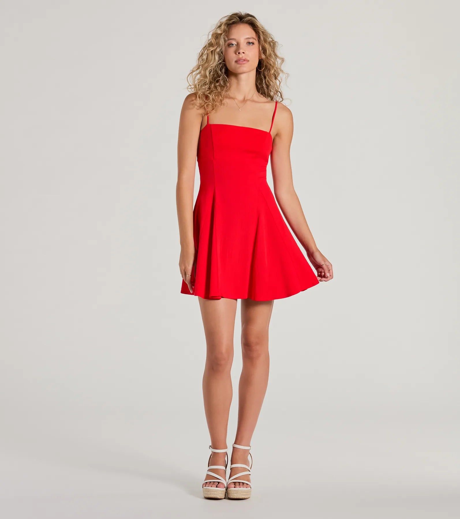 Ultimate Charming Sleeveless A-Line Mini Dress