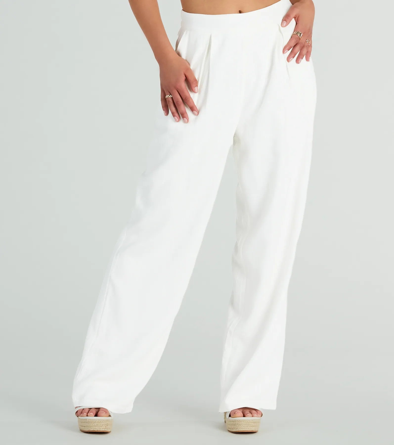 Premium Linen Wide-Leg Pants - Effortlessly Chic Style