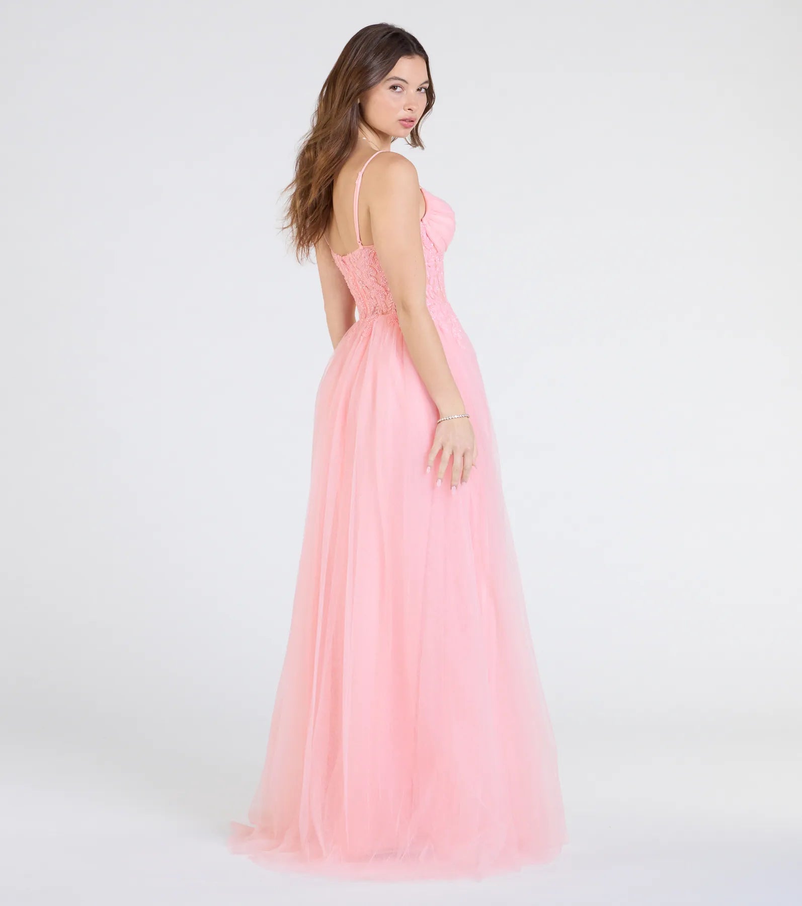 Ultimate Alia Sequin-Embellished Tulle Evening Gown