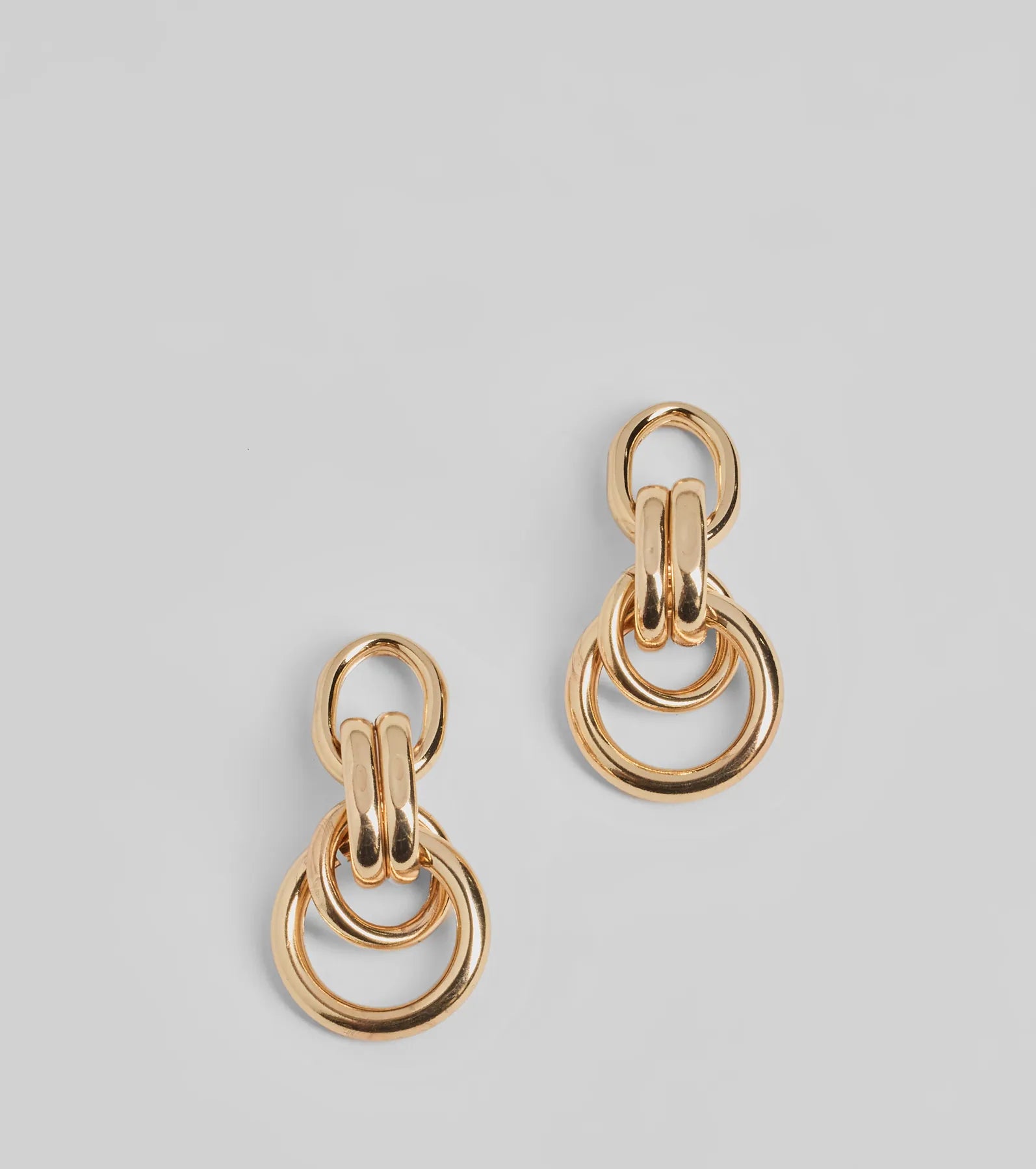 Premium Linked Hoop Drop Earrings - Ultimate Statement Piece