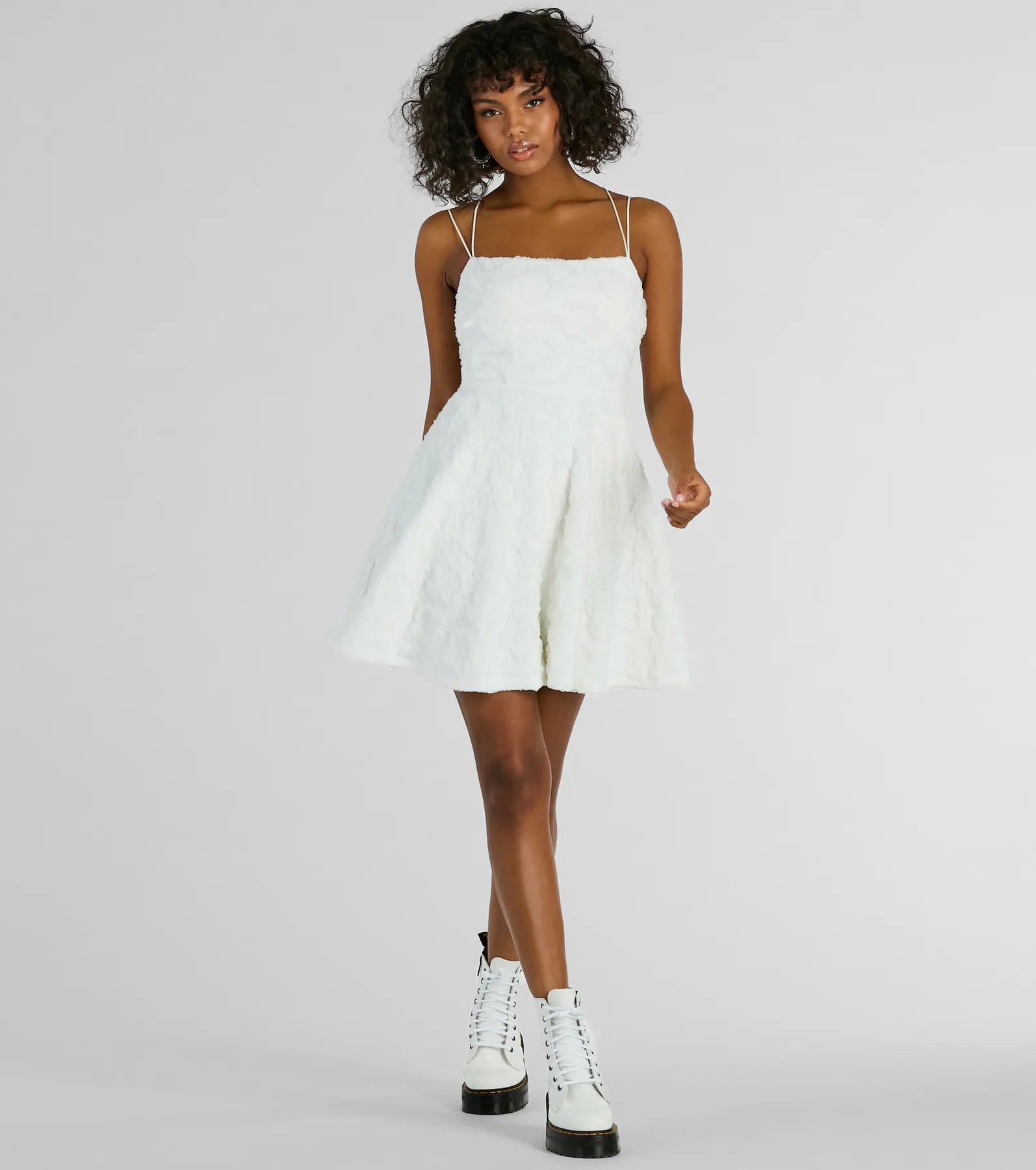 Ultimate Whimsical Beauty Strappy Back Knit Skater Dress