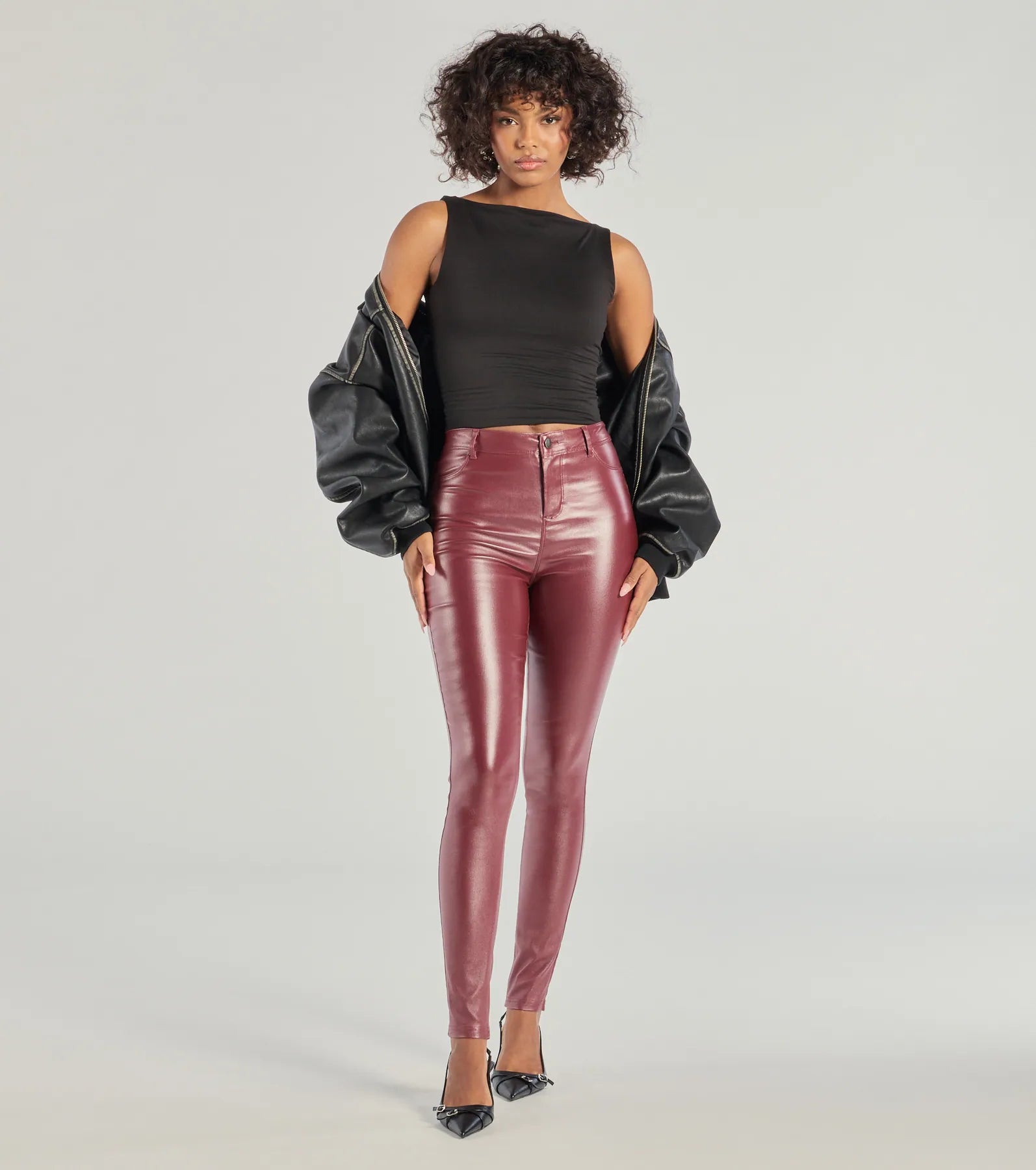 Ultimate Glossy Glam Faux Leather Skinny Pants