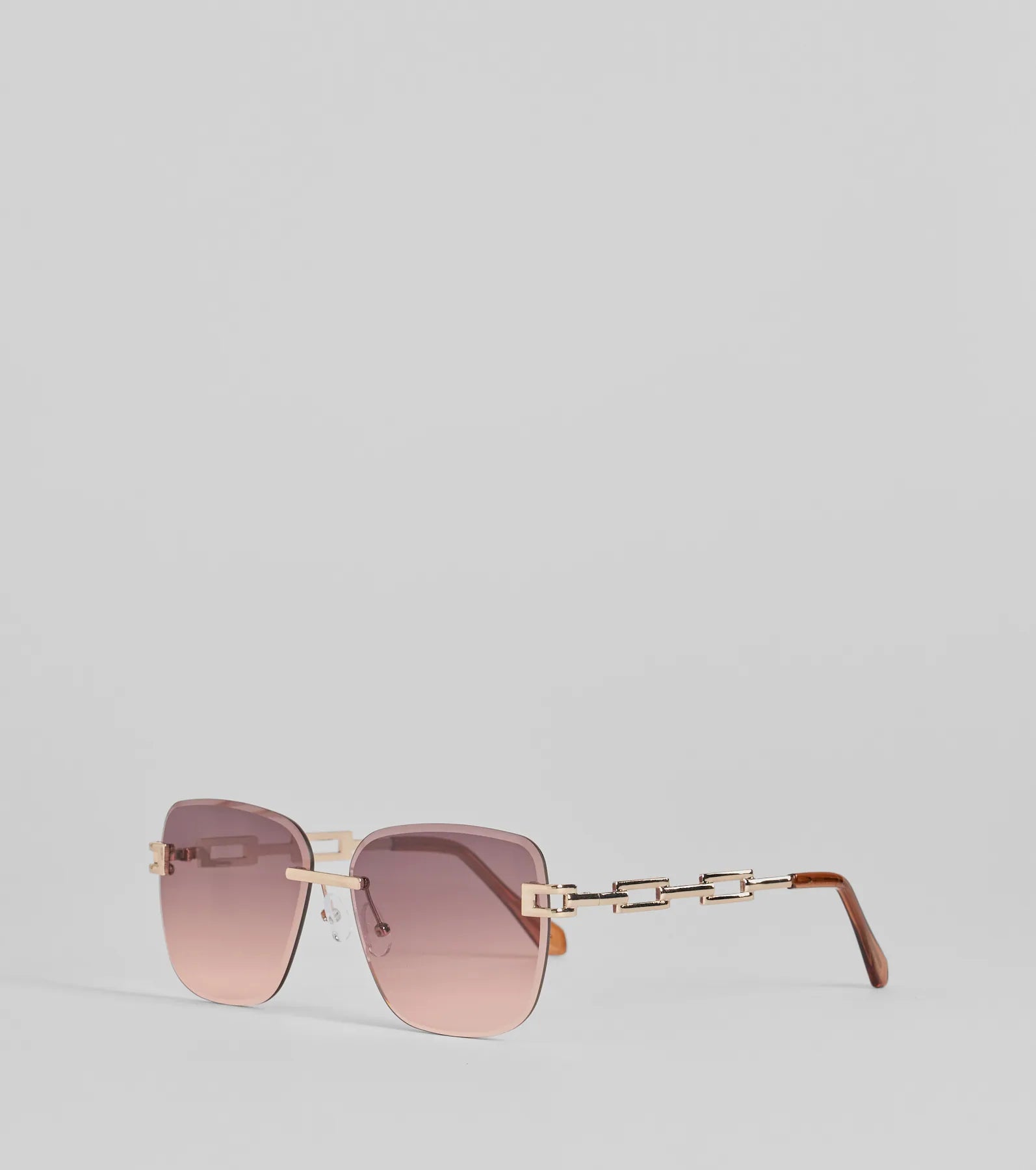 Premium Vision Chain-Link Trim Sunglasses – Ultimate Style Upgrade