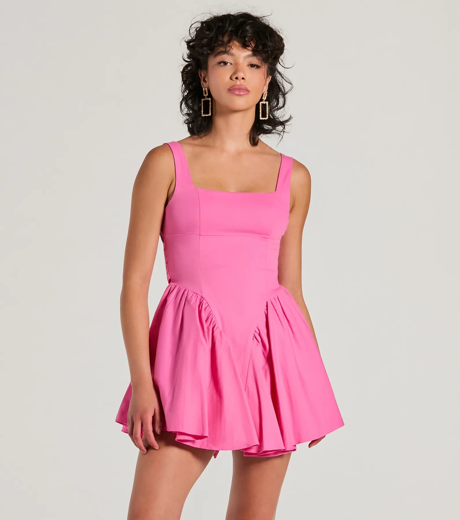 Ultimate Sweetheart Open Back Bow Skater Dress