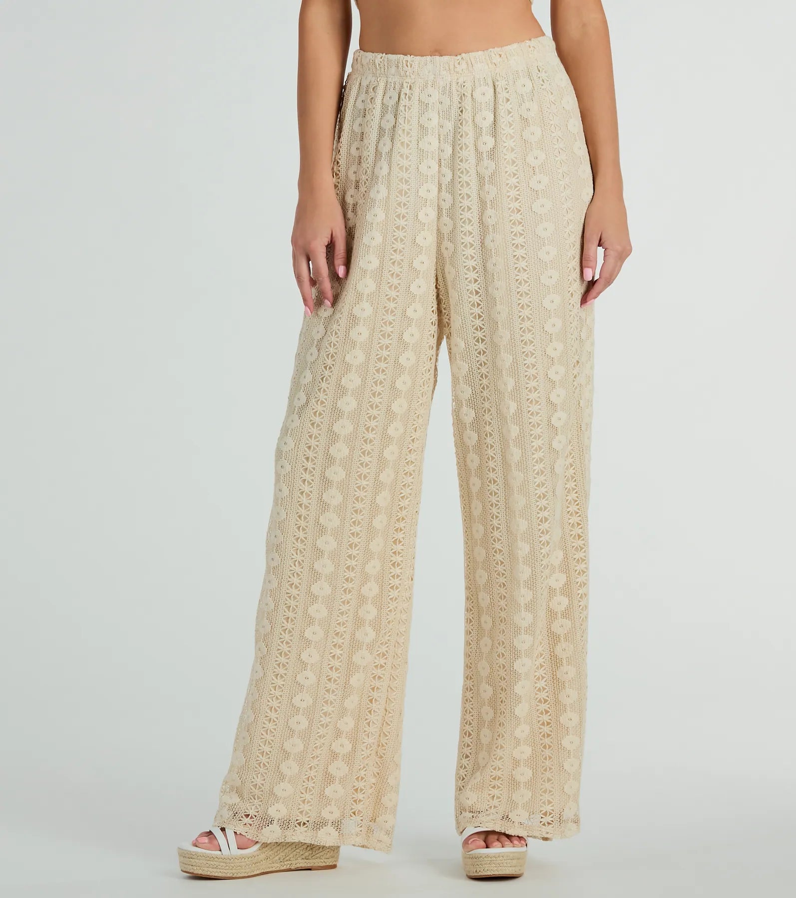 Premium Boho Crochet Palazzo Pants - Sunshine Livin' Collection