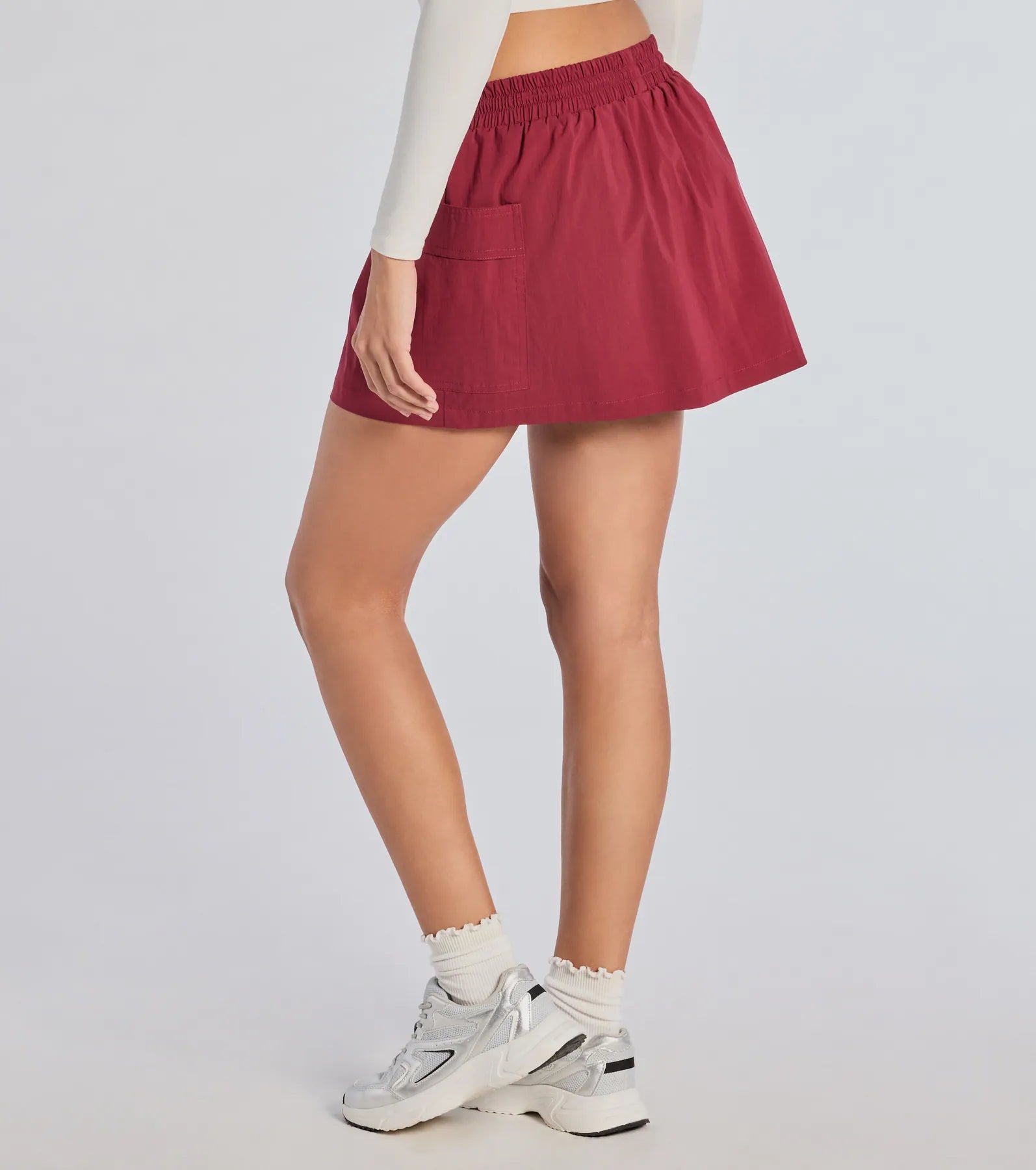 Ultimate Sporty Chick High-Rise Nylon Skort - Upgrade Your Active Style